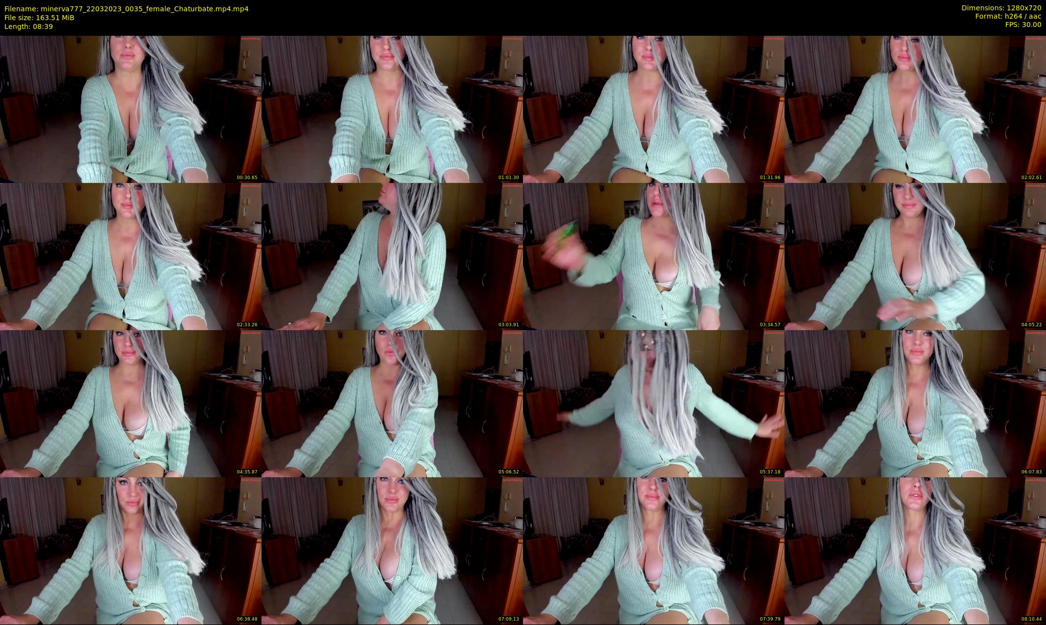 minerva777 — 9 minute Chaturbate female cam show recording, 720p, Mar 22, 2023