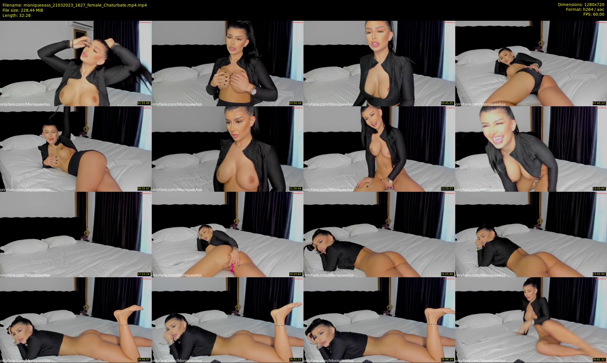 moniqueeass — 33 minute Chaturbate female cam show recording, 720p, Mar 21, 2023
