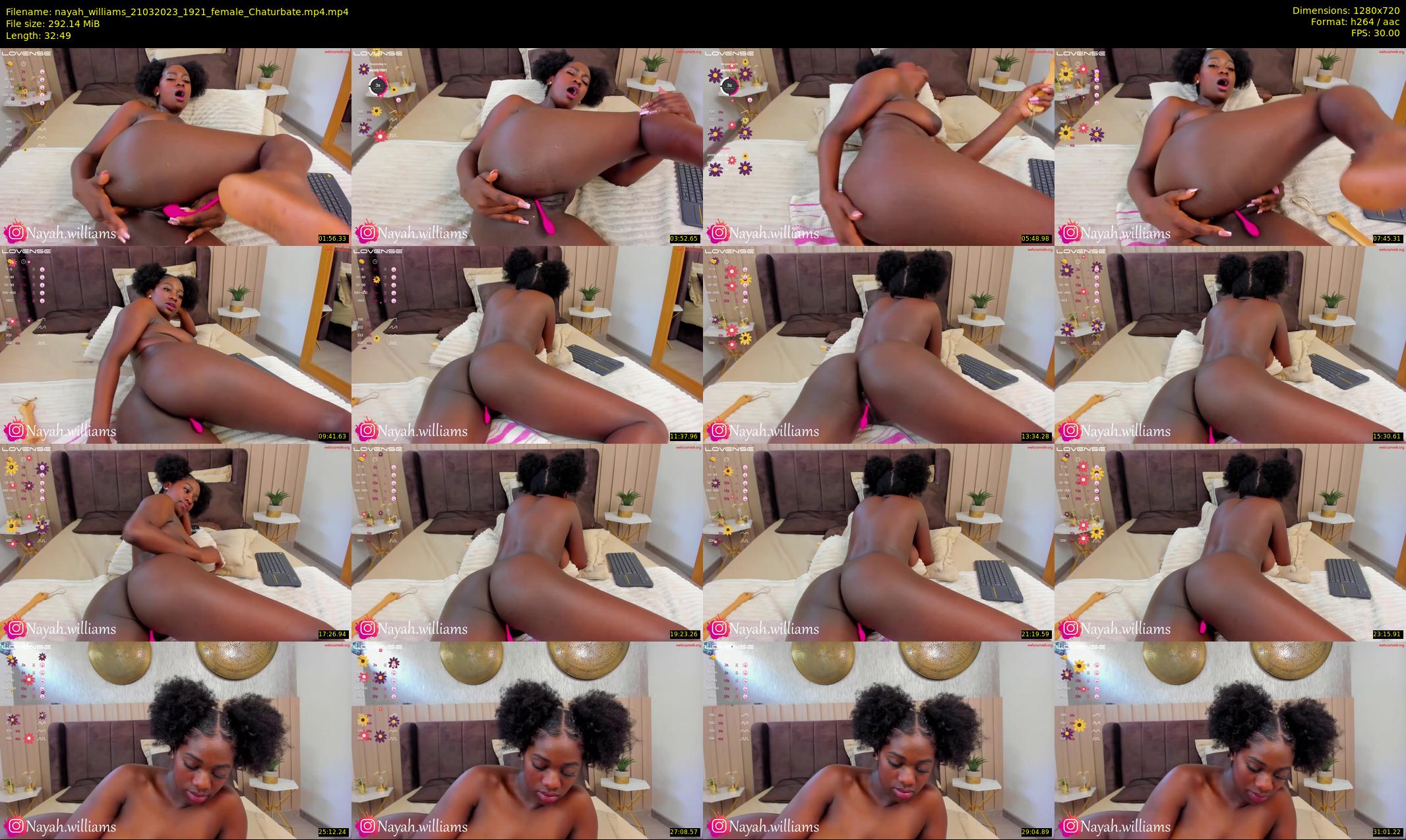 nayah_williams — 33 minute Chaturbate female cam show recording, 720p, Mar 21, 2023