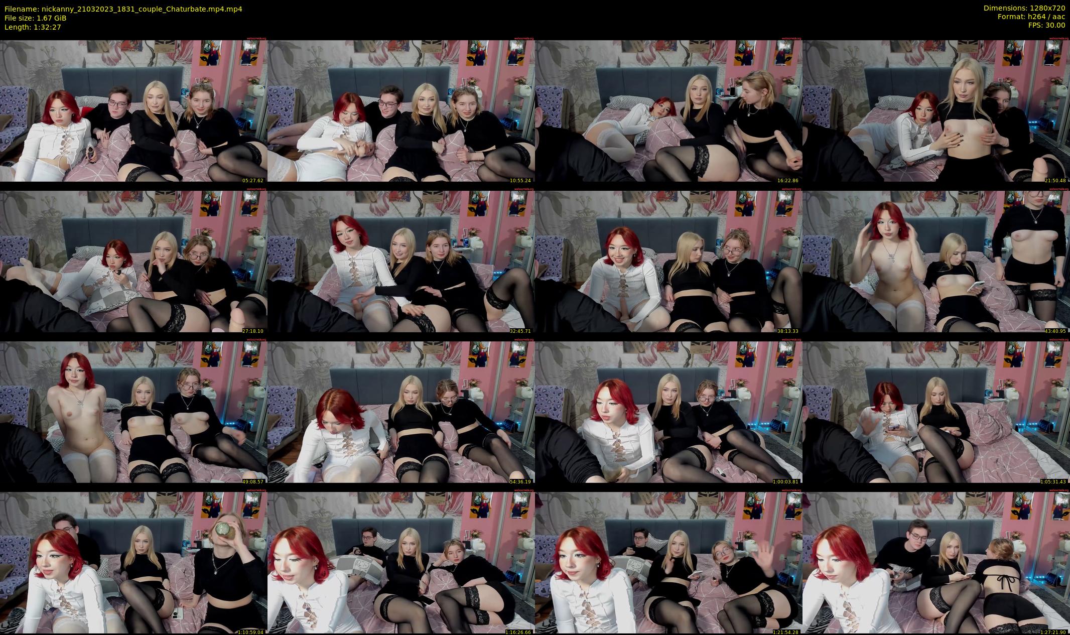 nickanny — 93 minute Chaturbate couple cam show recording, 720p, Mar 21, 2023