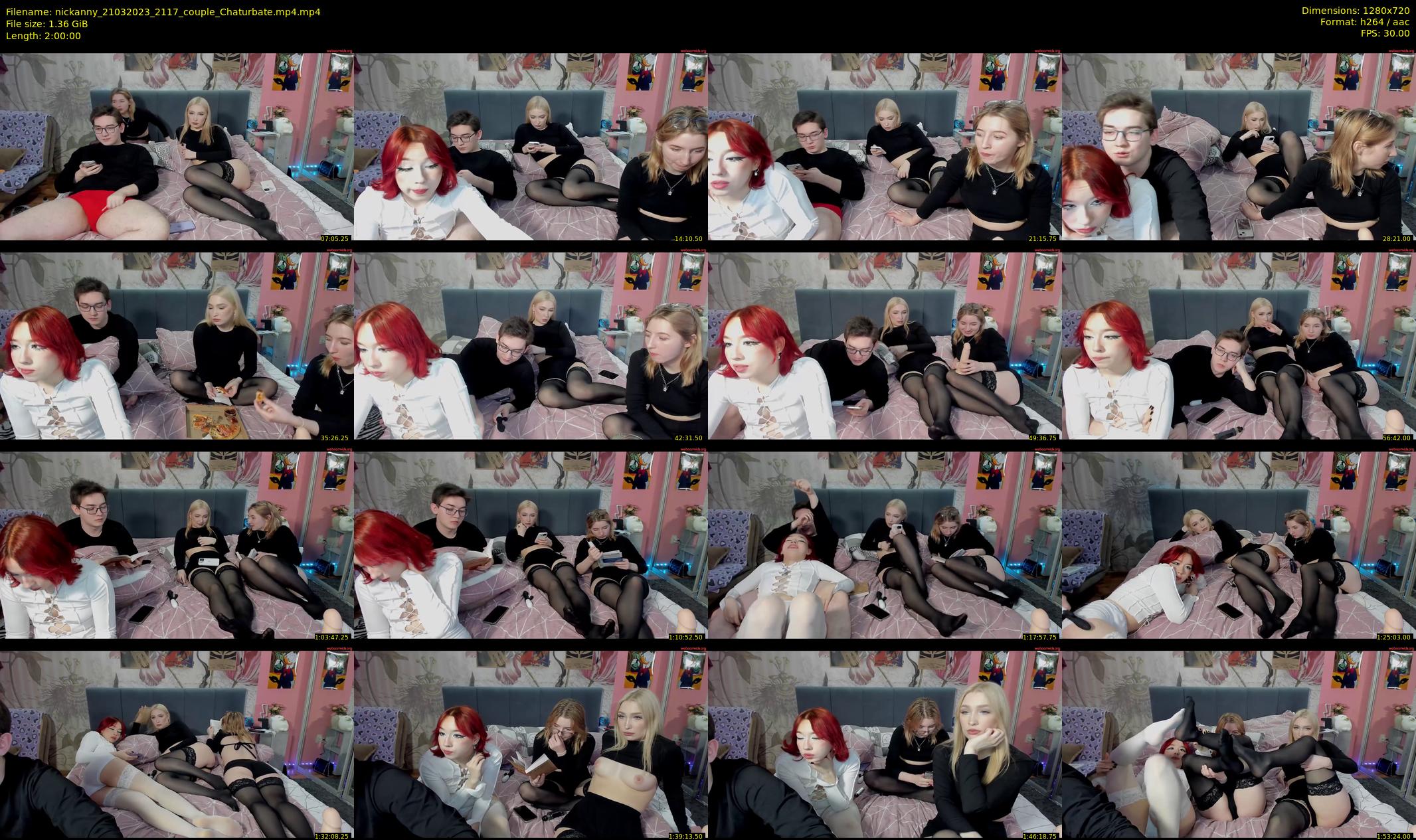 nickanny — 120 minute Chaturbate couple cam show recording, 720p, Mar 21, 2023