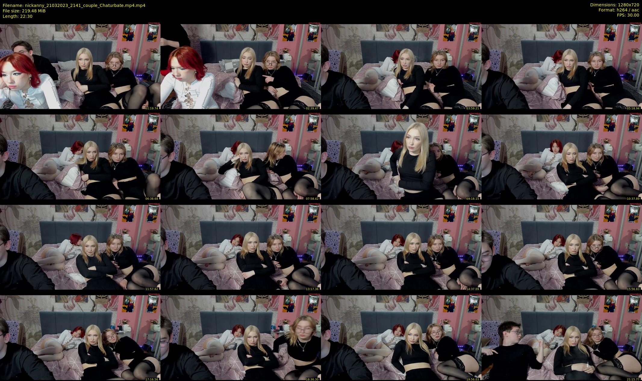 nickanny — 23 minute Chaturbate couple cam show recording, 720p, Mar 21, 2023