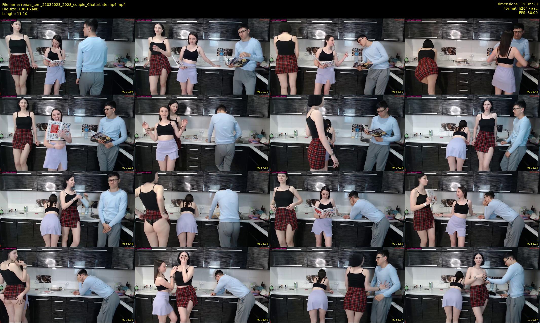 renae_tom — 12 minute Chaturbate couple cam show recording, 720p, Mar 21, 2023