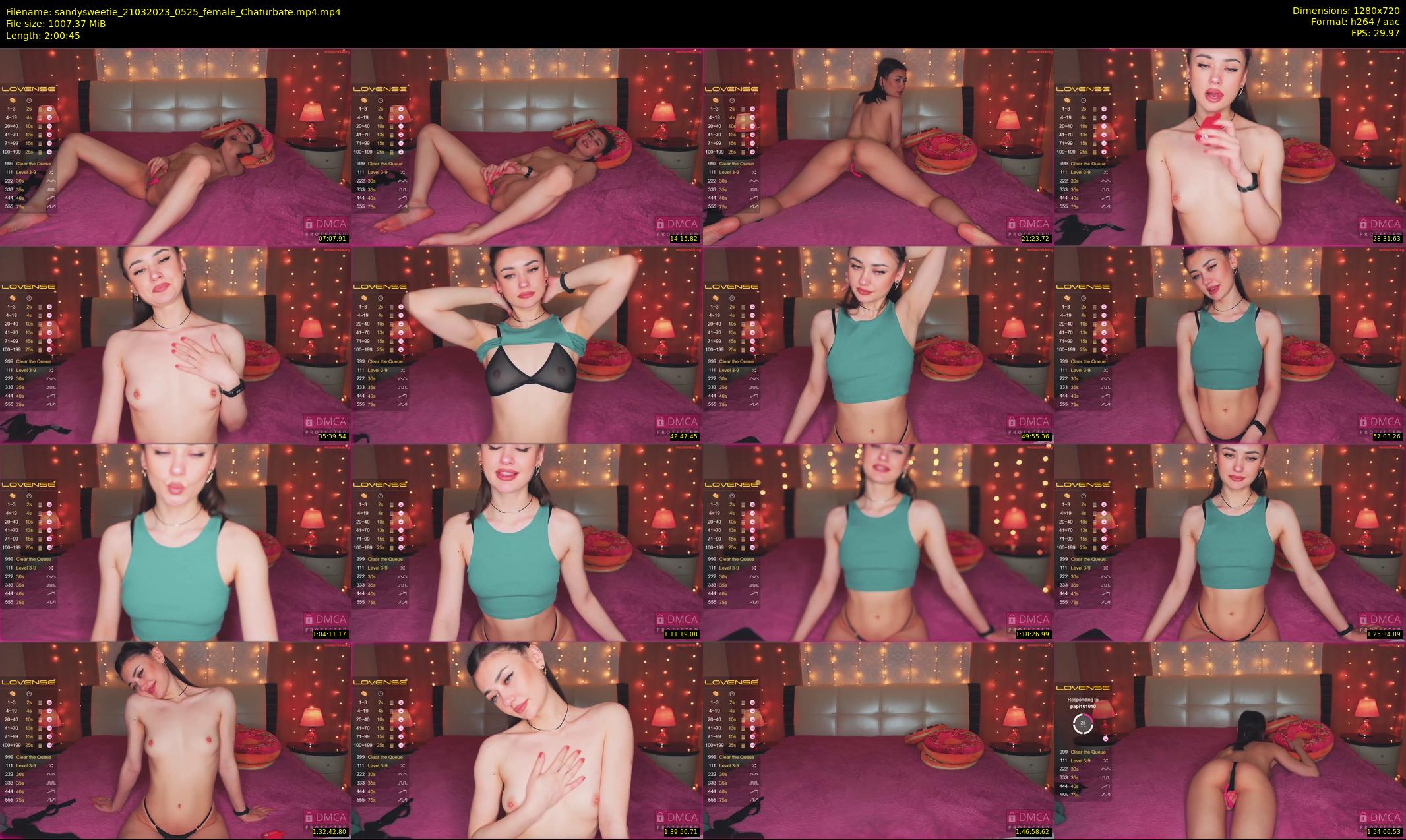 sandysweetie — 121 minute Chaturbate female cam show recording, 720p, Mar 21, 2023