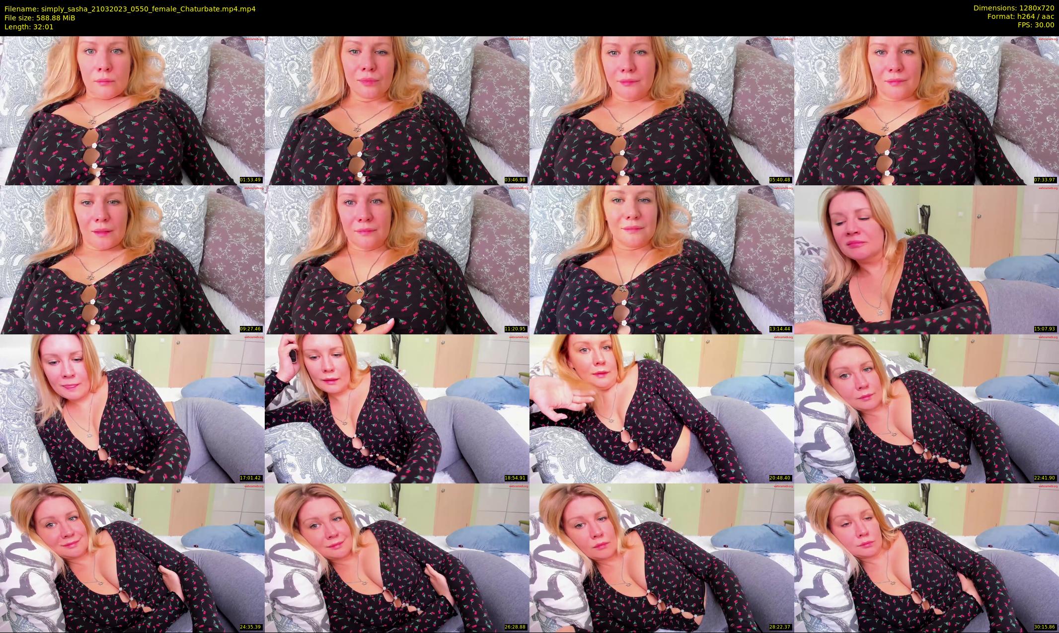 simply_sasha — 33 minute Chaturbate female cam show recording, 720p, Mar 21, 2023