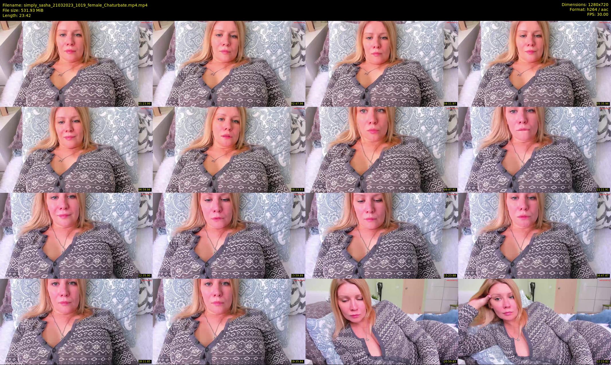 simply_sasha — 24 minute Chaturbate female cam show recording, 720p, Mar 21, 2023