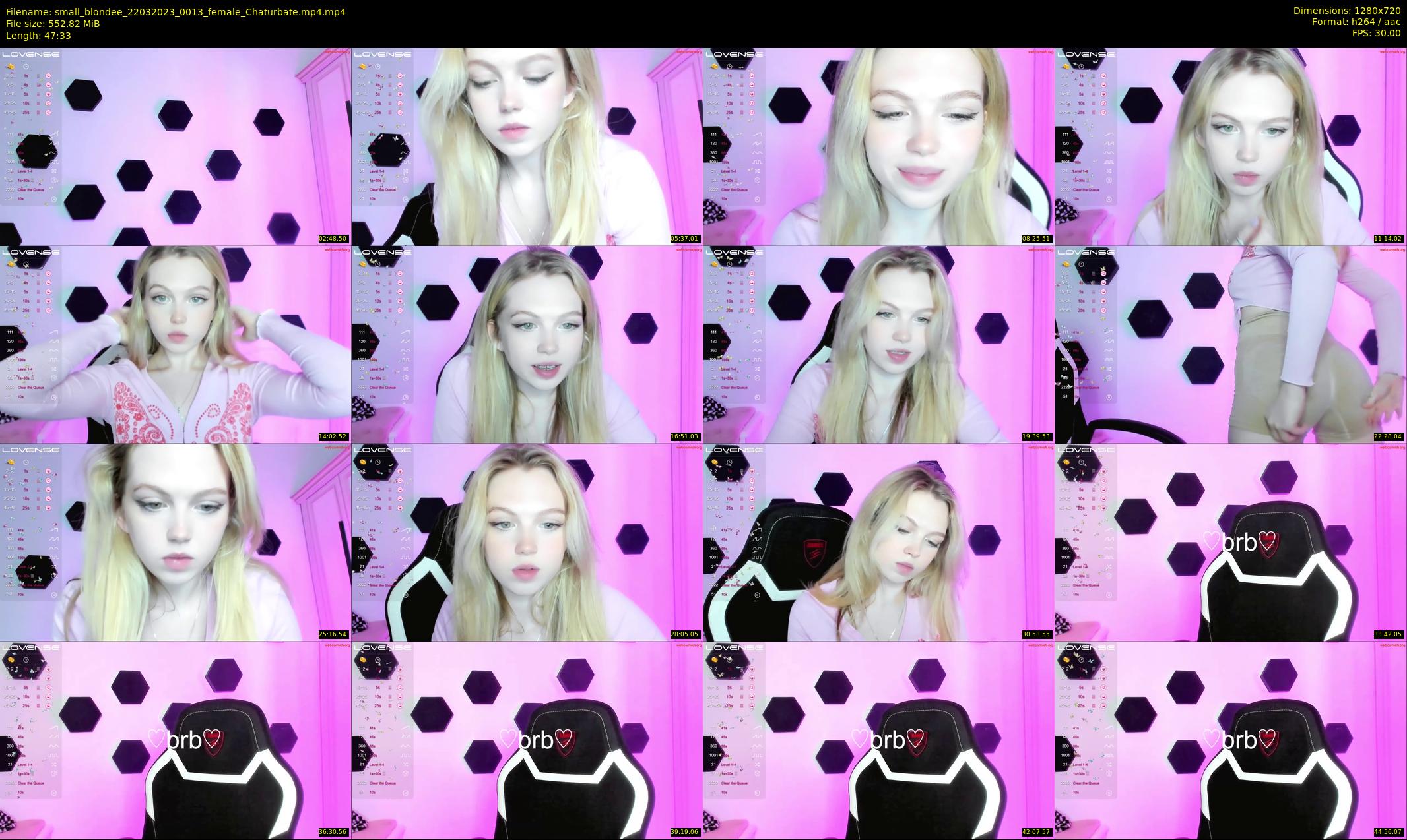 small_blondee — 48 minute Chaturbate female cam show recording, 720p, Mar 22, 2023