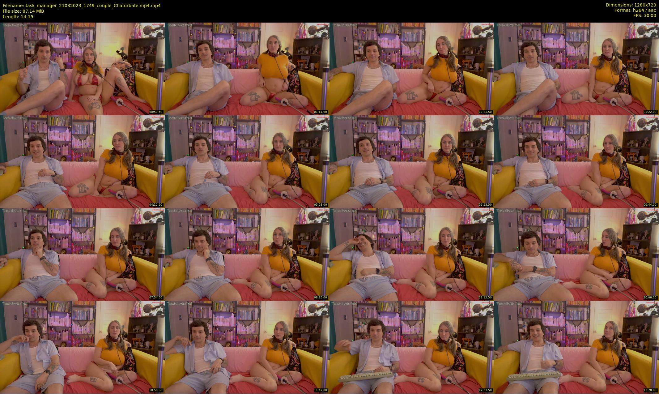task_manager — 15 minute Chaturbate couple cam show recording, 720p, Mar 21, 2023