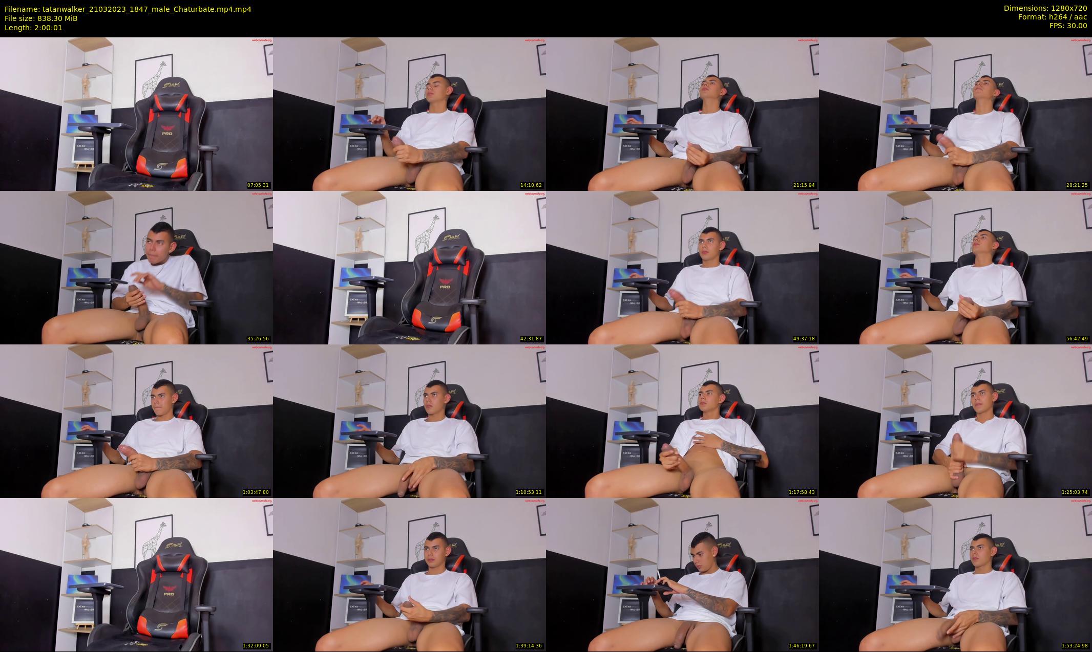 tatanwalker — 121 minute Chaturbate male cam show recording, 720p, Mar 21, 2023