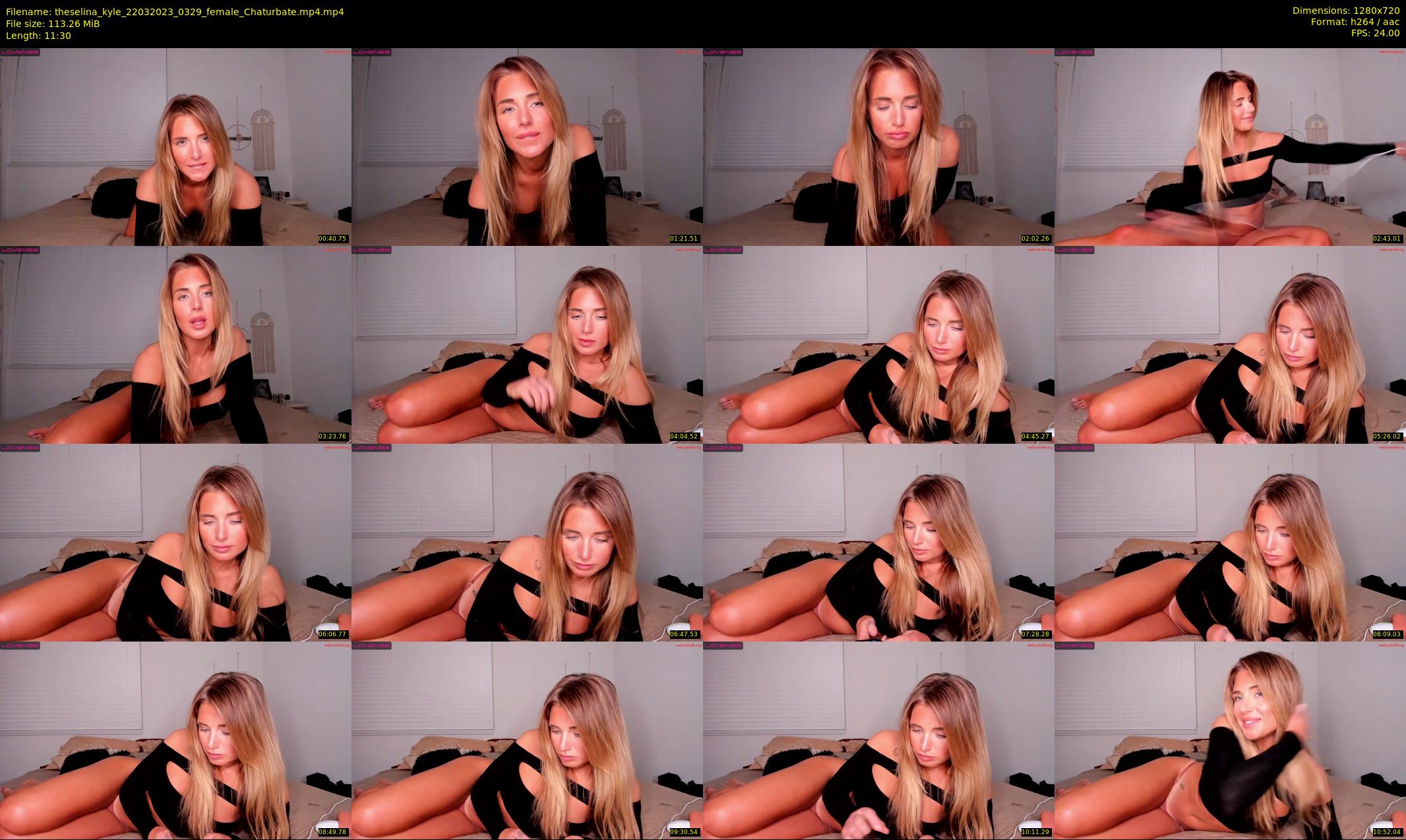 theselina_kyle — 12 minute Chaturbate female cam show recording, 720p, Mar 22, 2023