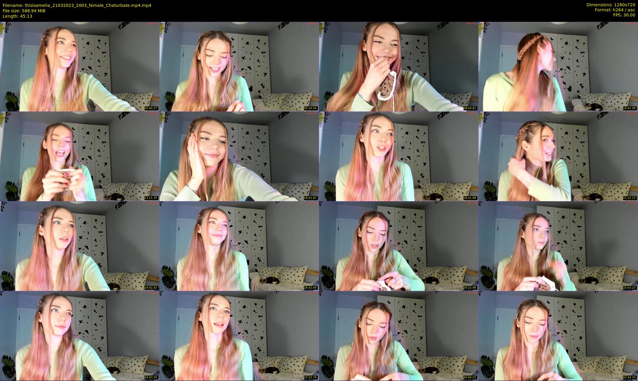 thisisamelia — 46 minute Chaturbate female cam show recording, 720p, Mar 21, 2023