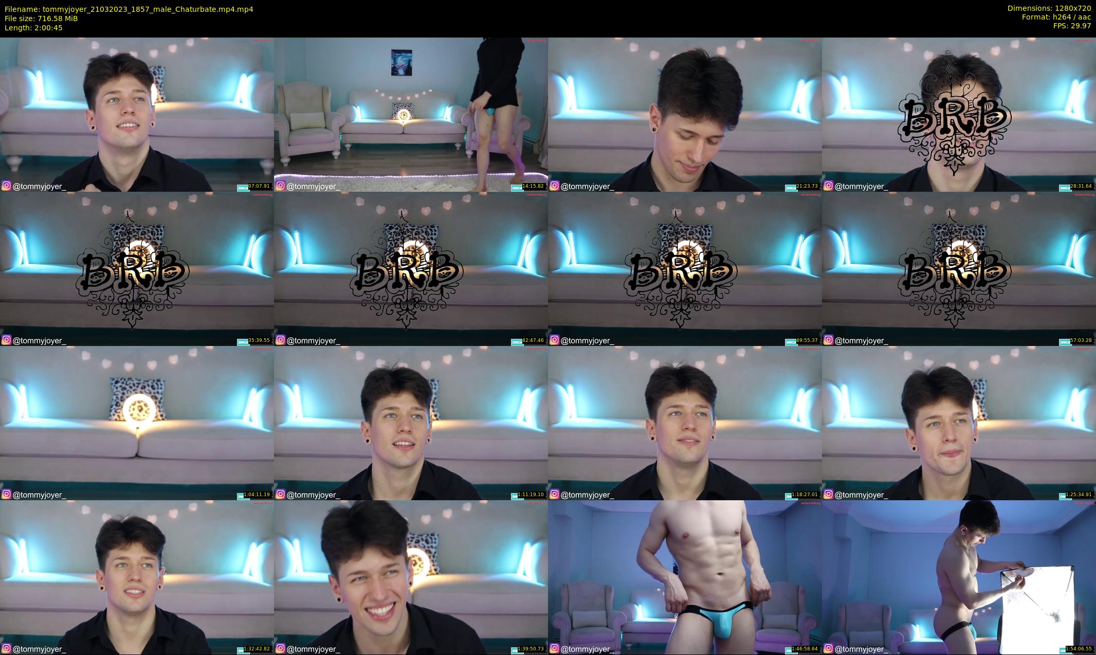 tommyjoyer — 121 minute Chaturbate male cam show recording, 720p, Mar 21, 2023