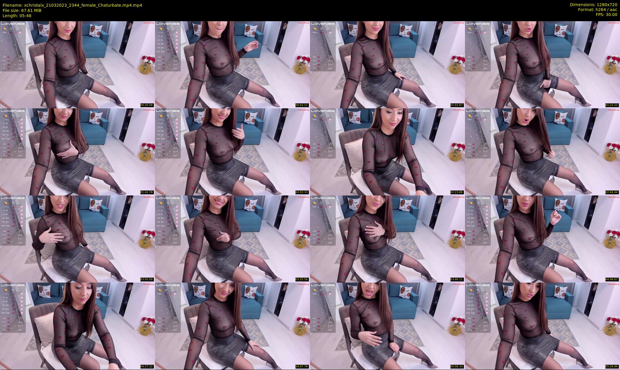 xchristalx — 6 minute Chaturbate female cam show recording, 720p, Mar 21, 2023
