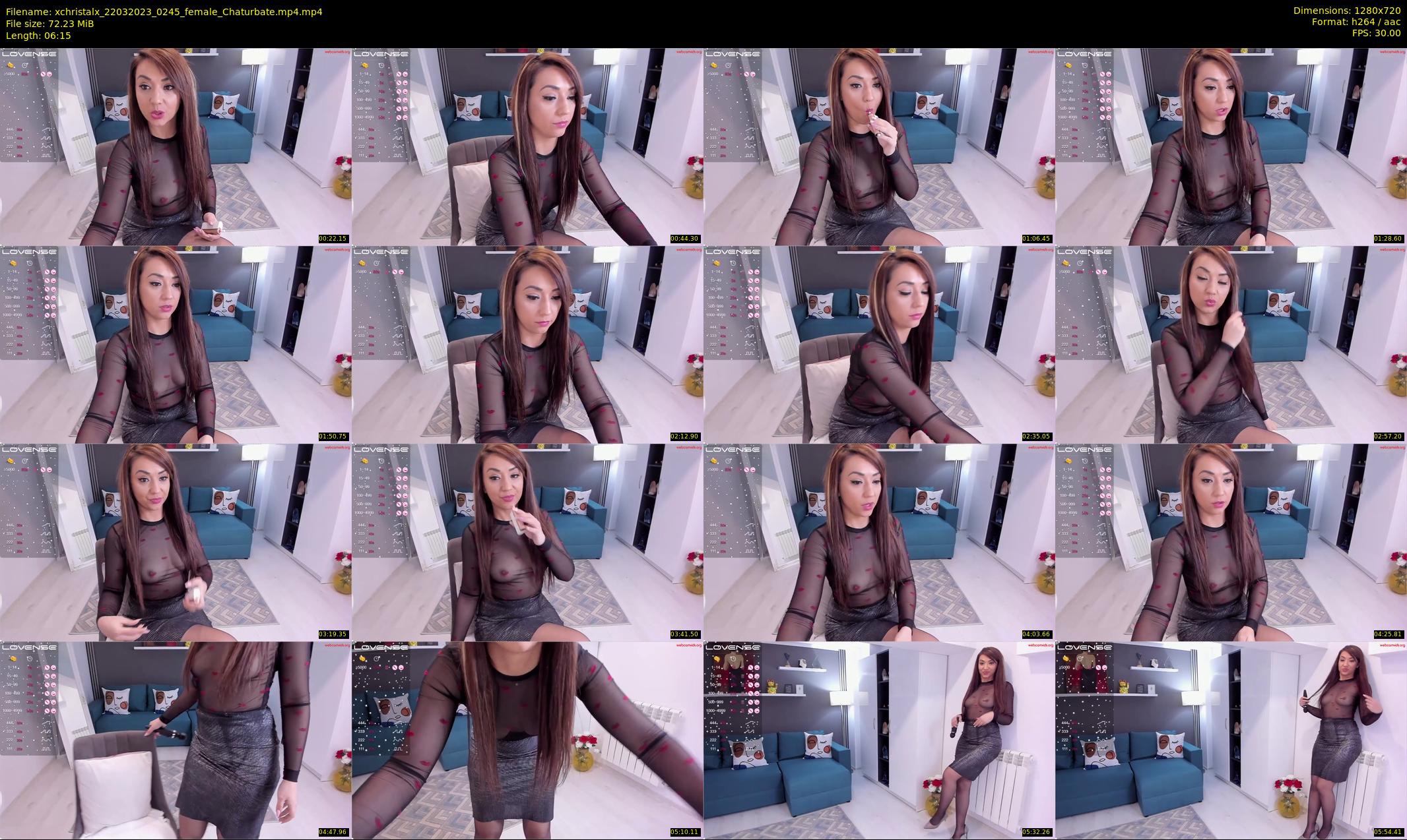 xchristalx — 7 minute Chaturbate female cam show recording, 720p, Mar 22, 2023