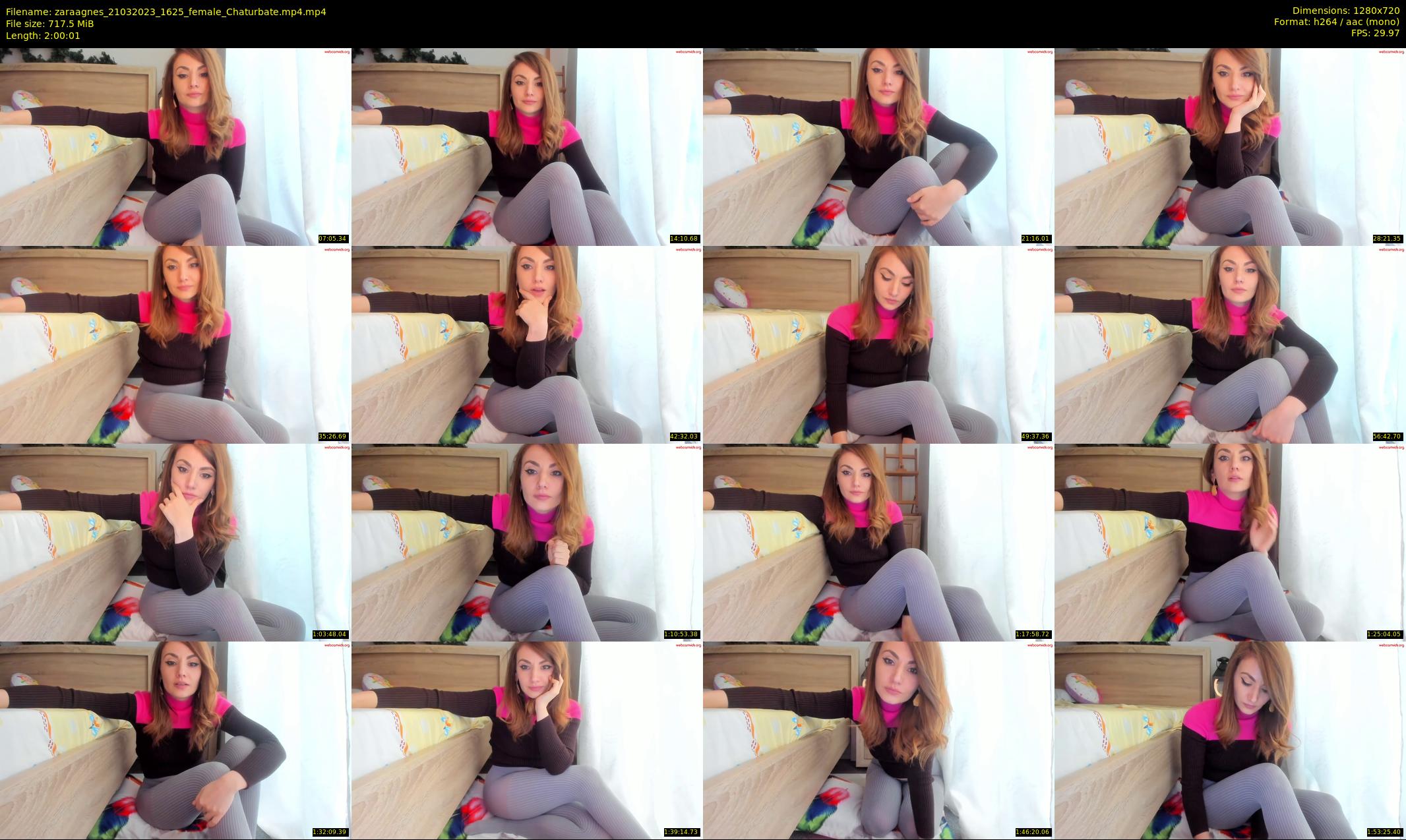 zaraagnes — 121 minute Chaturbate female cam show recording, 720p, Mar 21, 2023