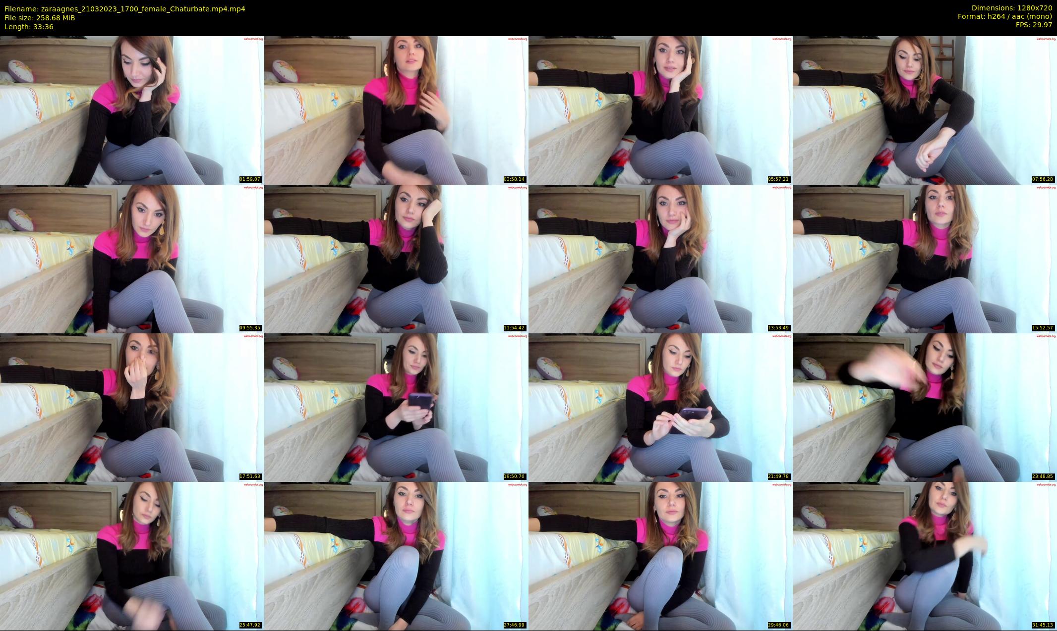 zaraagnes — 34 minute Chaturbate female cam show recording, 720p, Mar 21, 2023