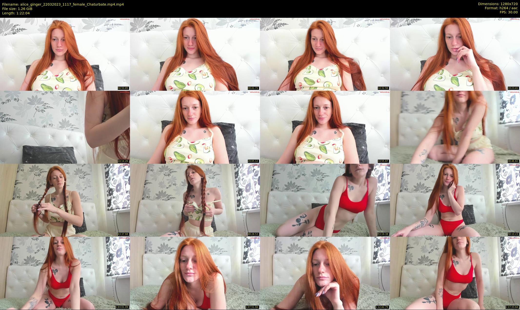 alice_ginger — 83 minute Chaturbate female cam show recording, 720p, Mar 22, 2023