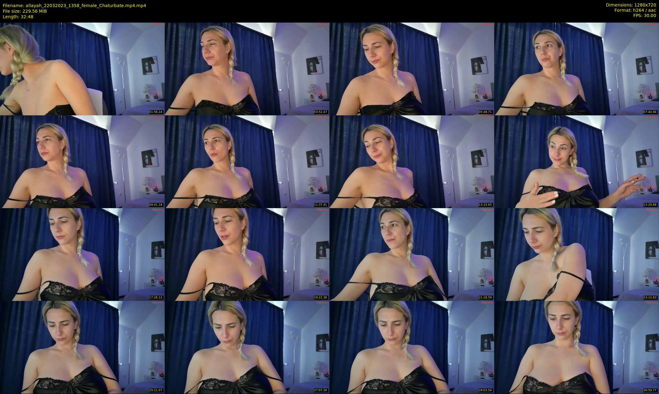 allayah — 33 minute Chaturbate female cam show recording, 720p, Mar 22, 2023
