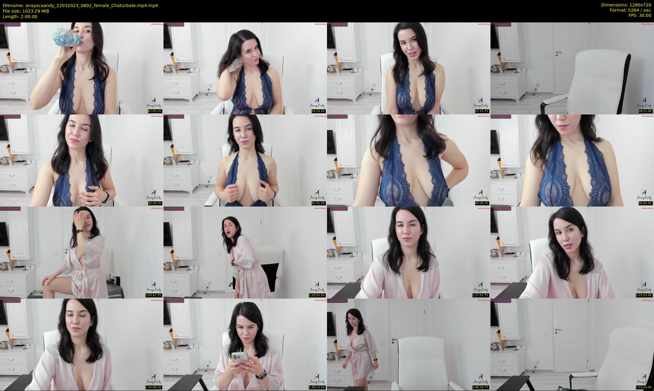 anayscaandy — 120 minute Chaturbate female cam show recording, 720p, Mar 22, 2023