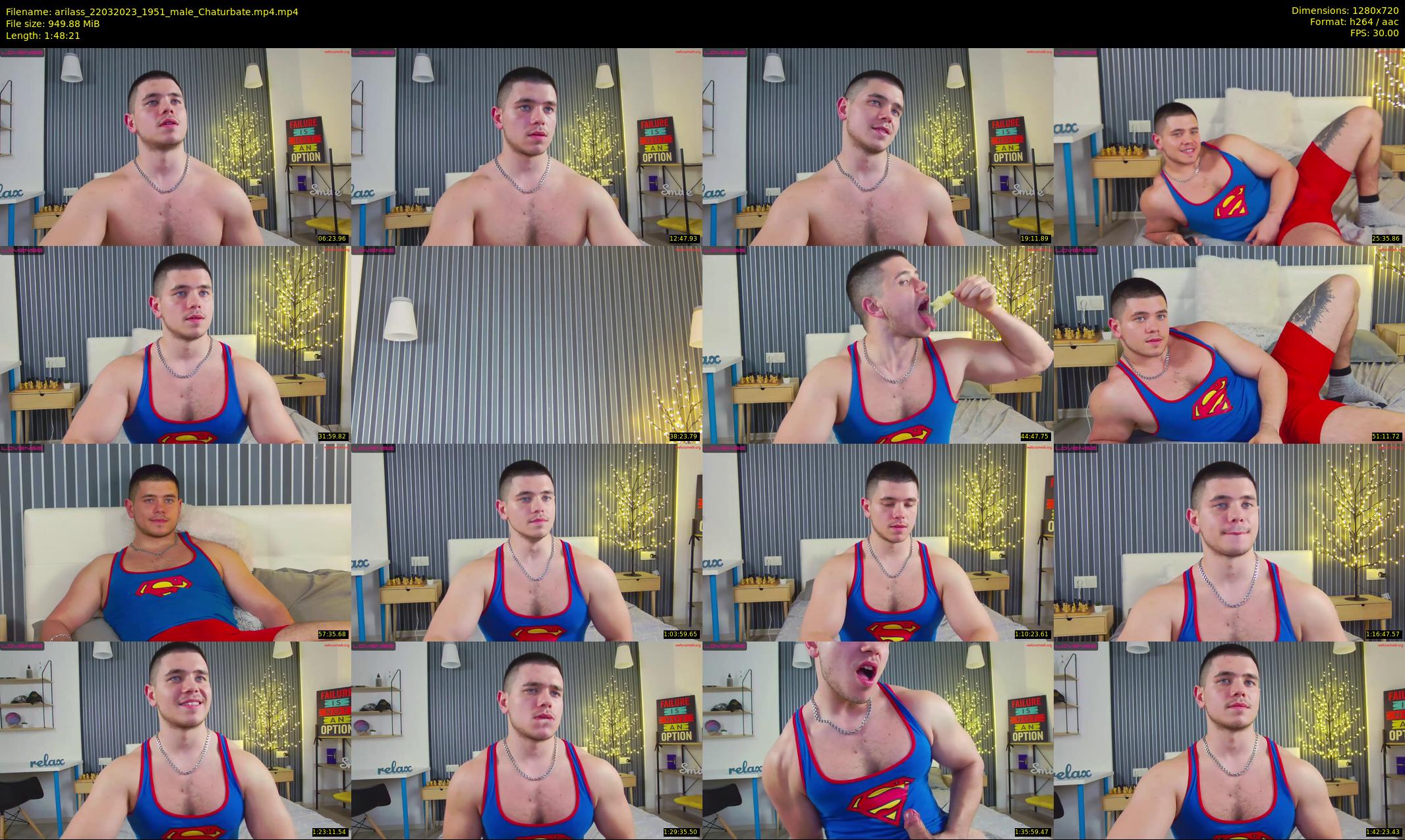 arilass — 109 minute Chaturbate male cam show recording, 720p, Mar 22, 2023