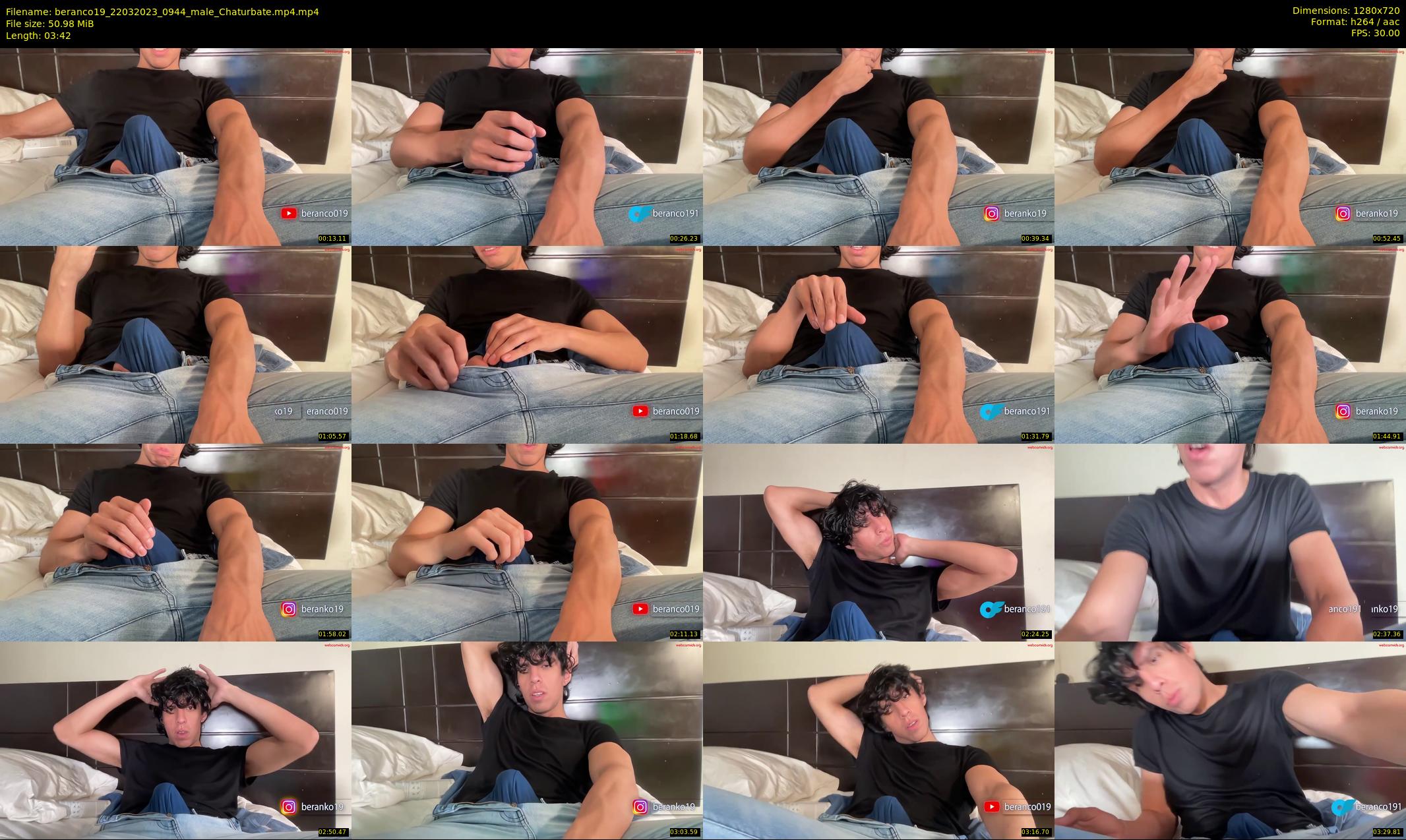 beranco19 — 4 minute Chaturbate male cam show recording, 720p, Mar 22, 2023