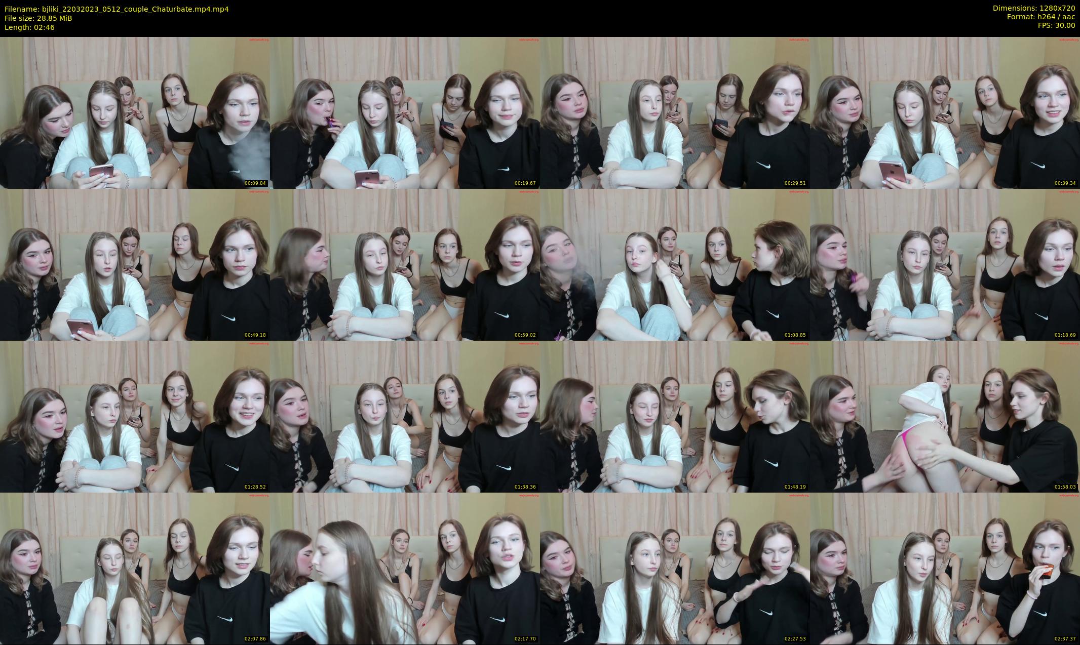 bjliki — 3 minute Chaturbate couple cam show recording, 720p, Mar 22, 2023