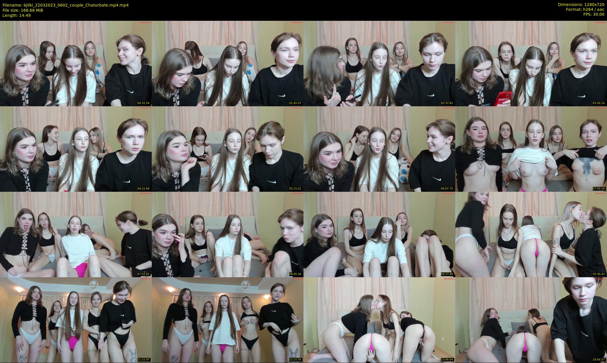 bjliki — 15 minute Chaturbate couple cam show recording, 720p, Mar 22, 2023