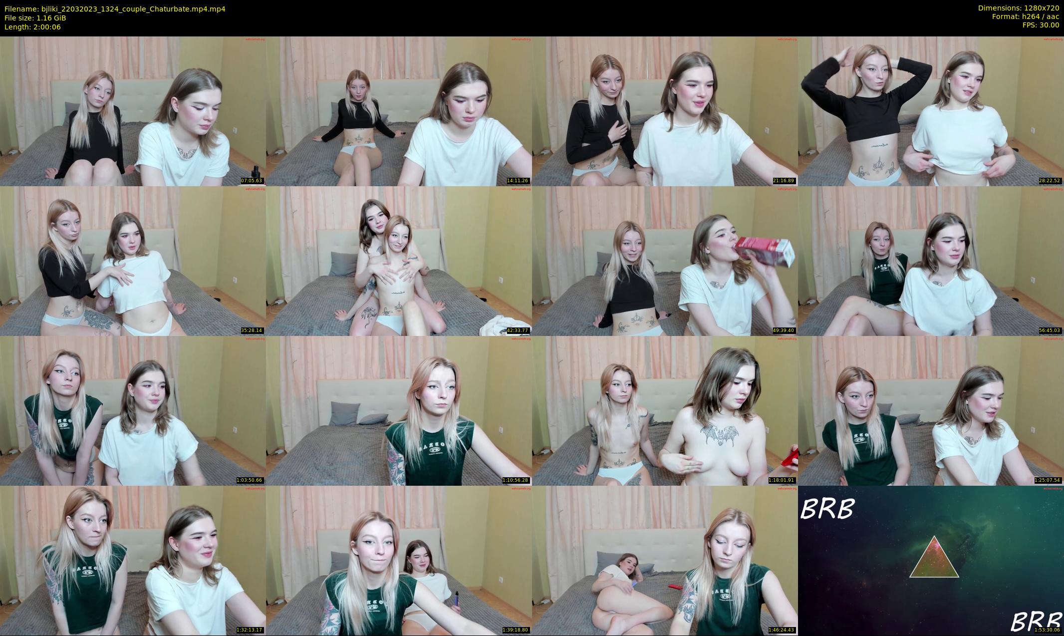 bjliki — 121 minute Chaturbate couple cam show recording, 720p, Mar 22, 2023