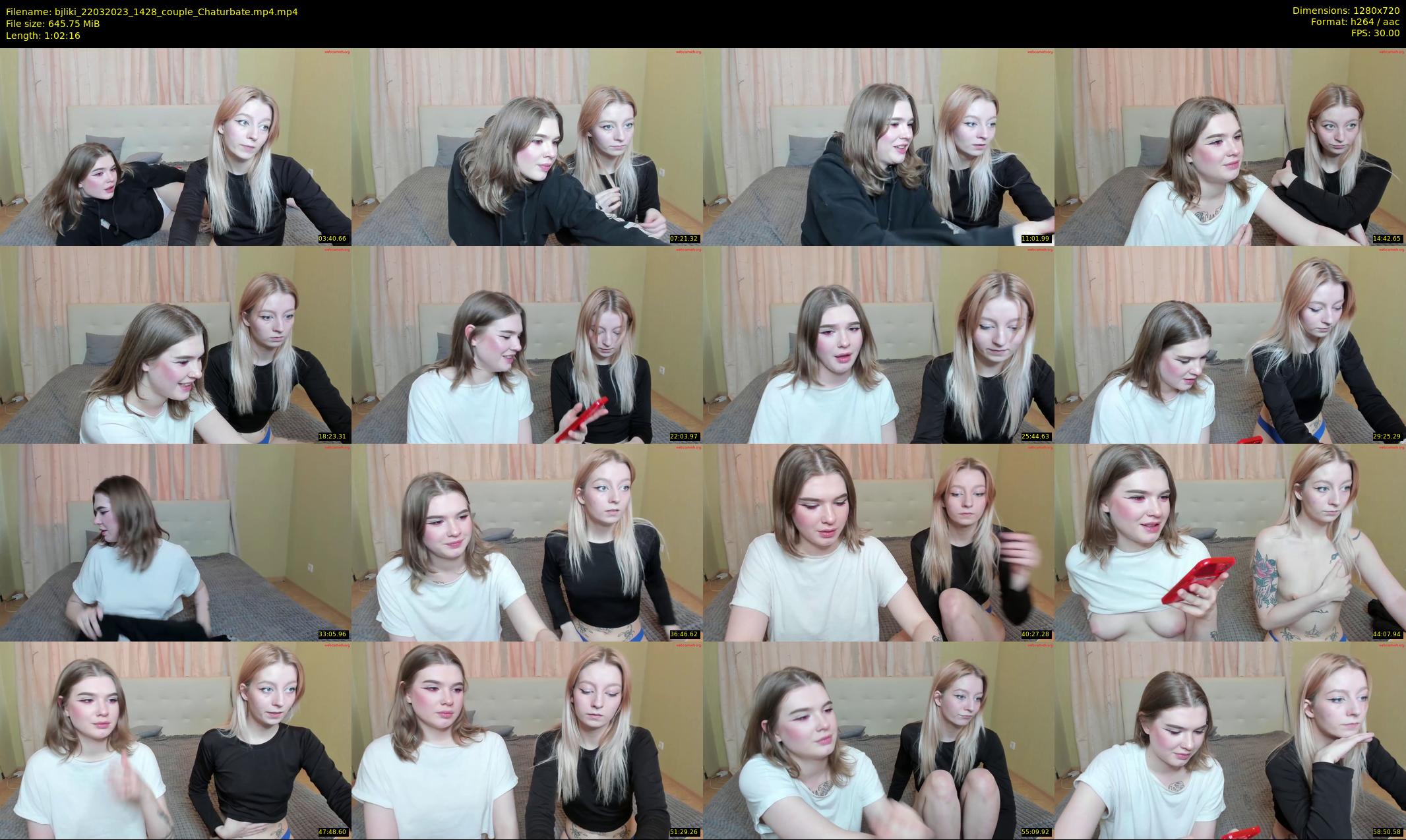 bjliki — 63 minute Chaturbate couple cam show recording, 720p, Mar 22, 2023