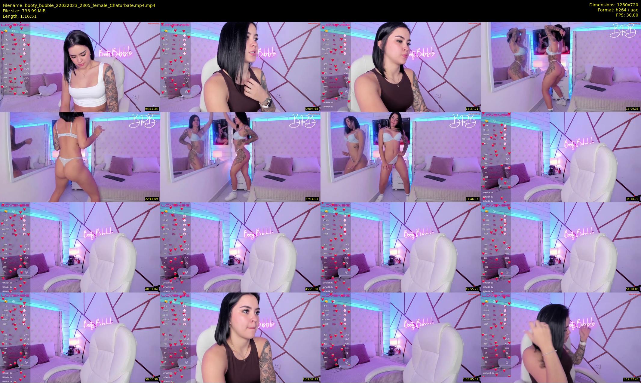 booty_bubble — 77 minute Chaturbate female cam show recording, 720p, Mar 22, 2023