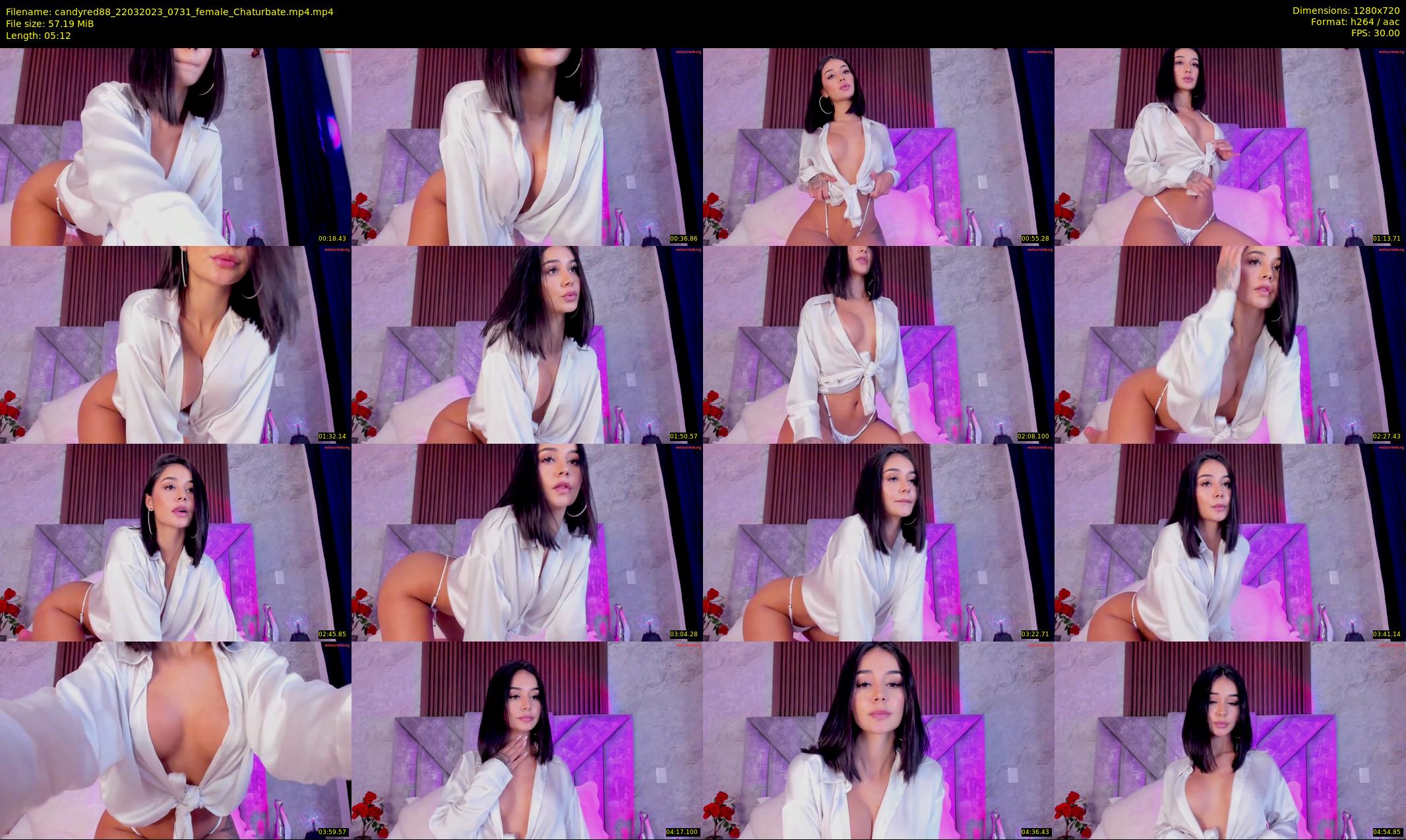 candyred88 — 6 minute Chaturbate female cam show recording, 720p, Mar 22, 2023