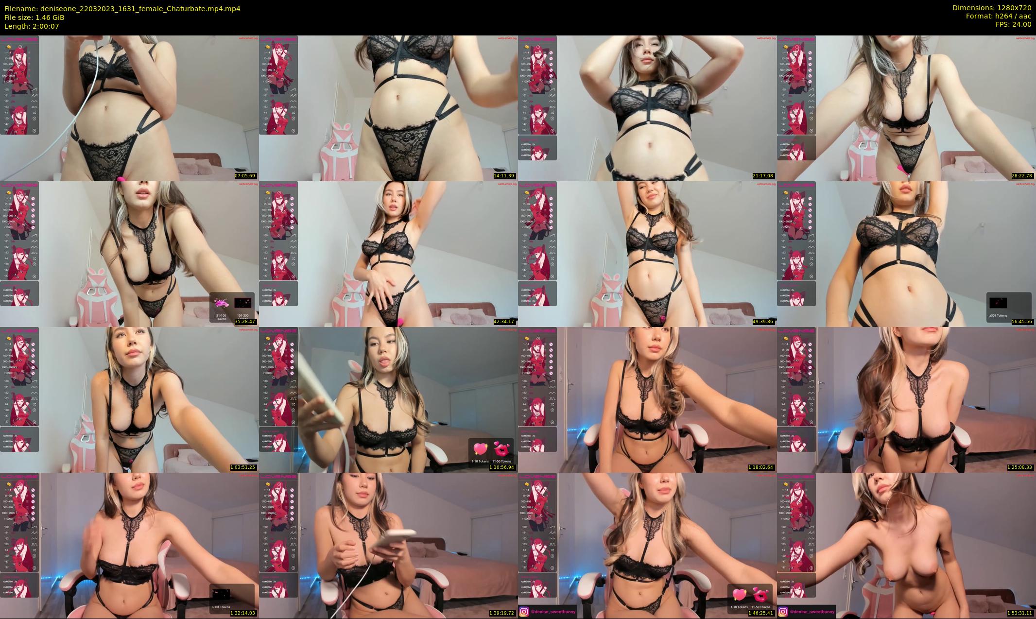 deniseone — 121 minute Chaturbate female cam show recording, 720p, Mar 22, 2023