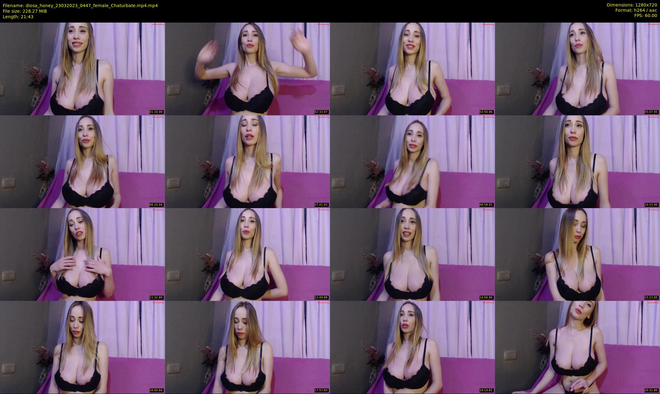diosa_honey — 22 minute Chaturbate female cam show recording, 720p, Mar 23, 2023