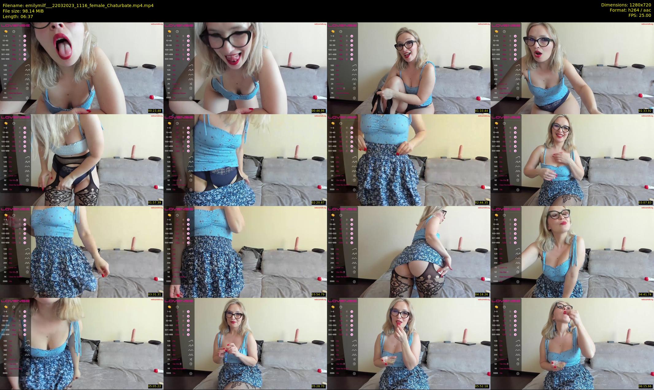 emilymilf__ — 7 minute Chaturbate female cam show recording, 720p, Mar 22, 2023