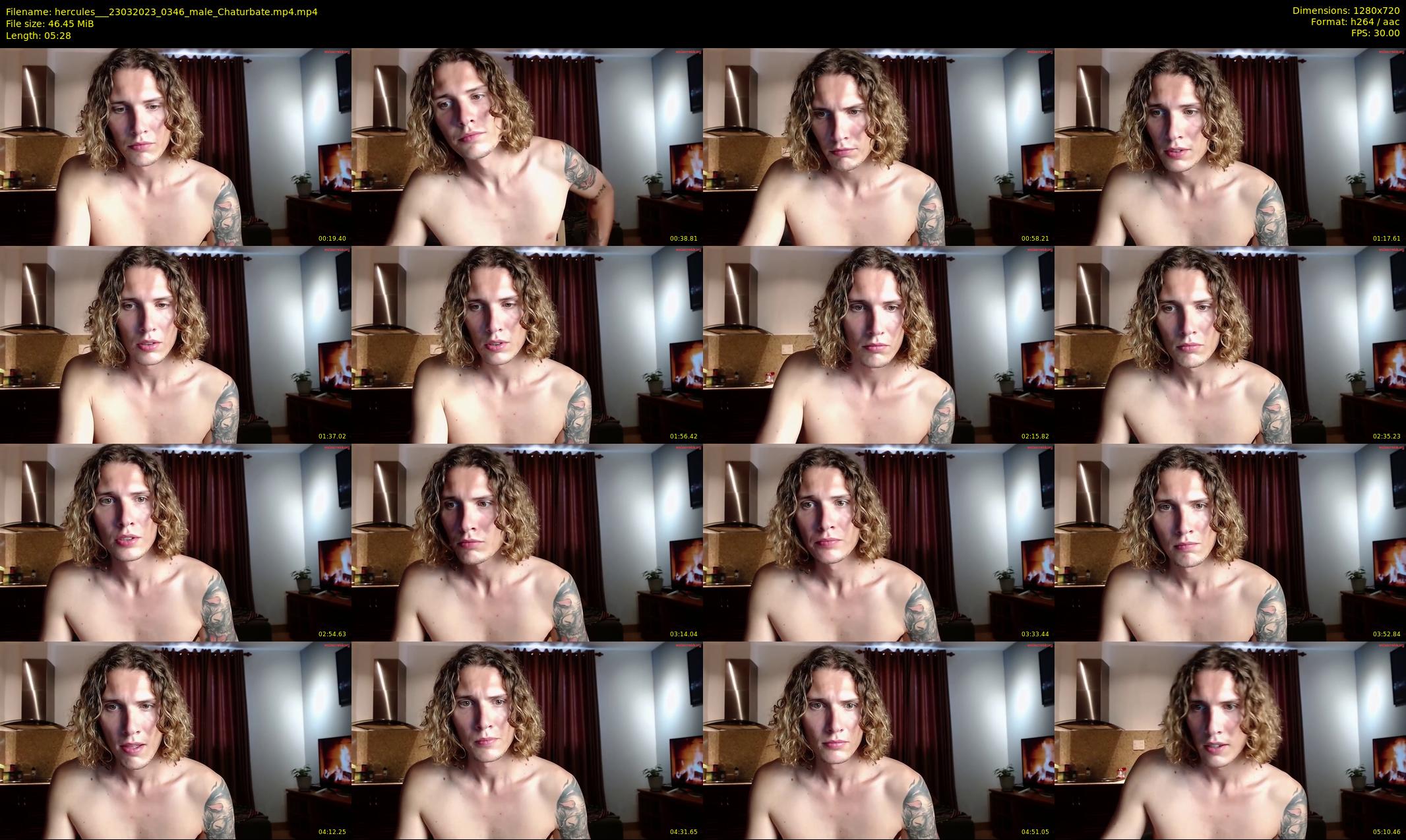 hercules__ — 6 minute Chaturbate male cam show recording, 720p, Mar 23, 2023