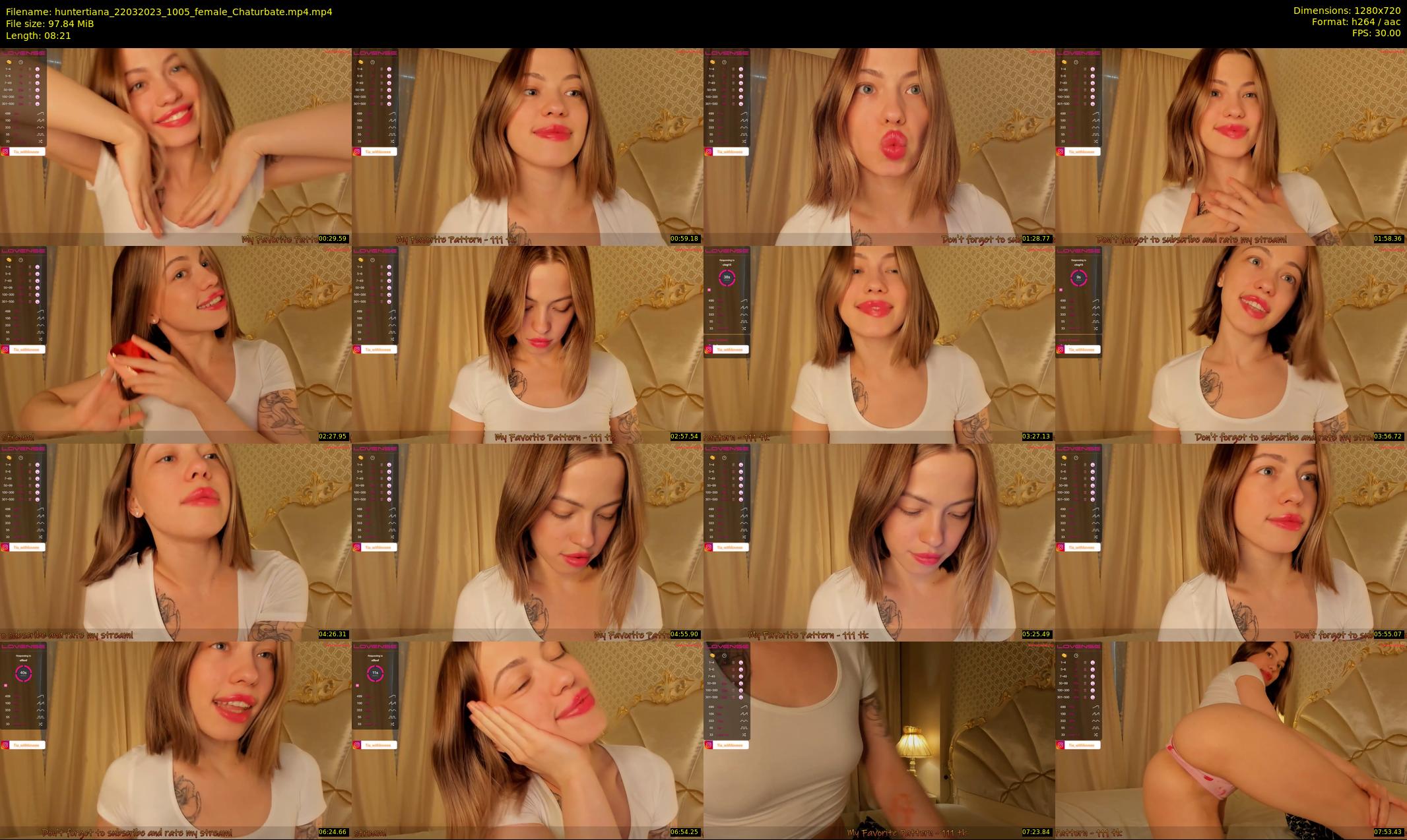 huntertiana — 9 minute Chaturbate female cam show recording, 720p, Mar 22, 2023