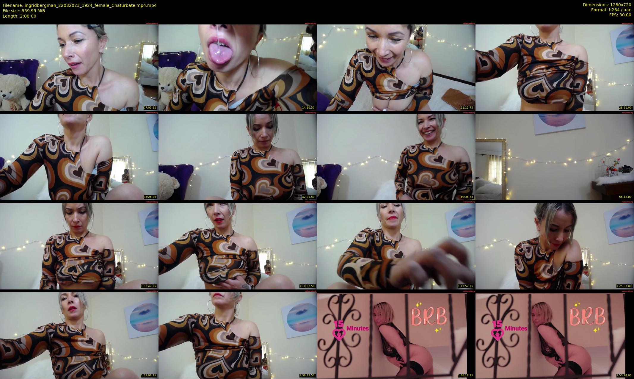 ingridbergman — 120 minute Chaturbate female cam show recording, 720p, Mar 22, 2023