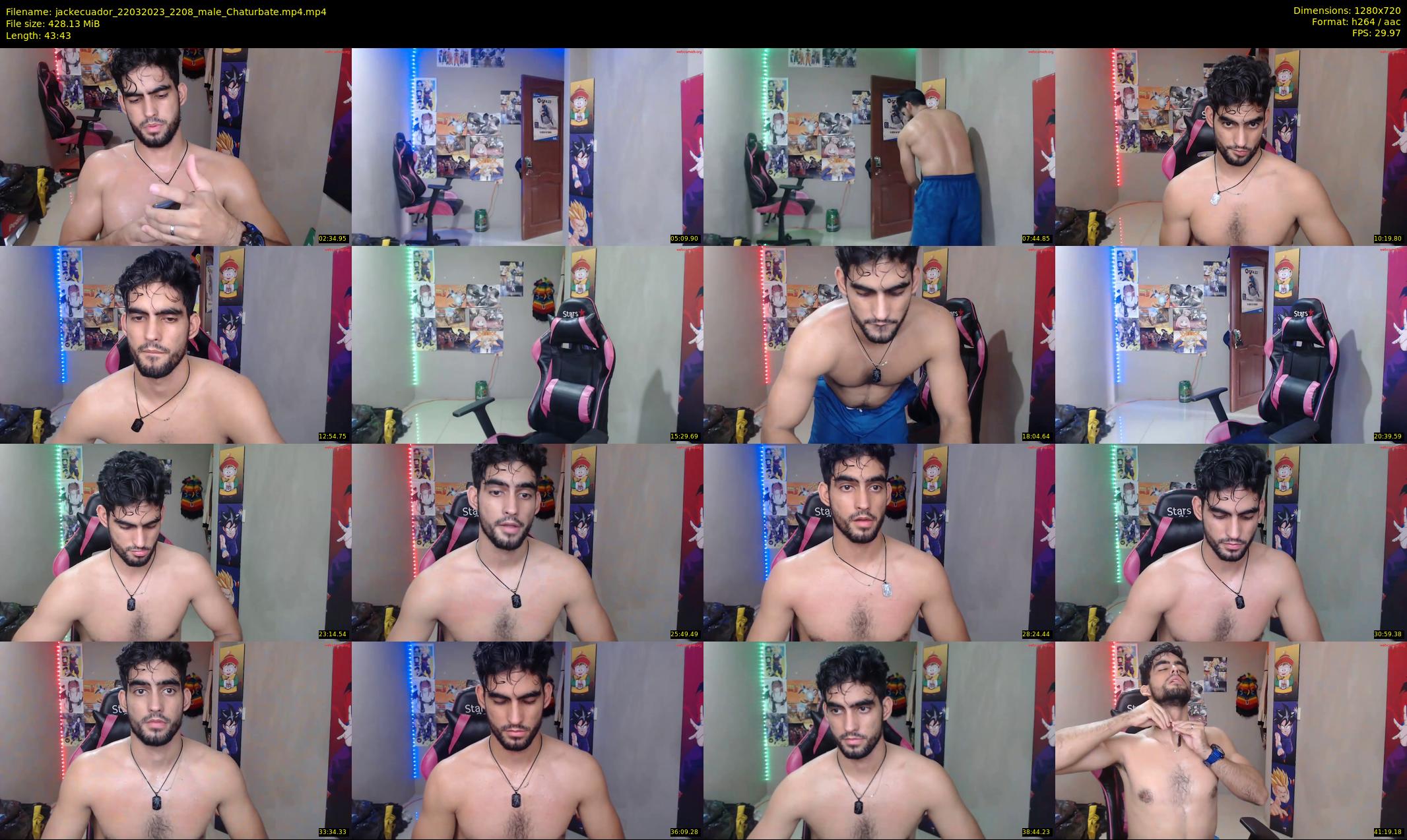 jackecuador — 44 minute Chaturbate male cam show recording, 720p, Mar 22, 2023