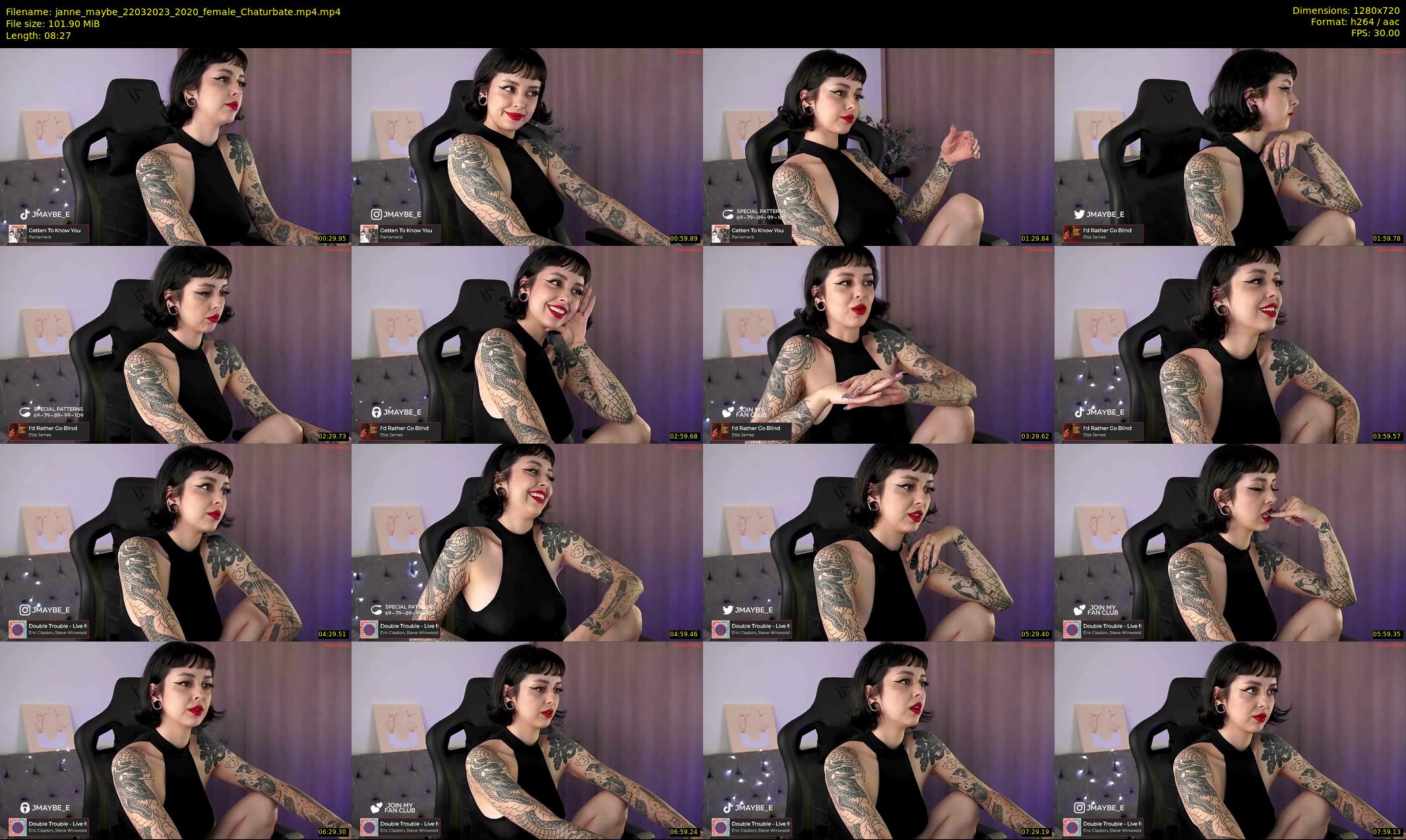 janne_maybe — 9 minute Chaturbate female cam show recording, 720p, Mar 22, 2023