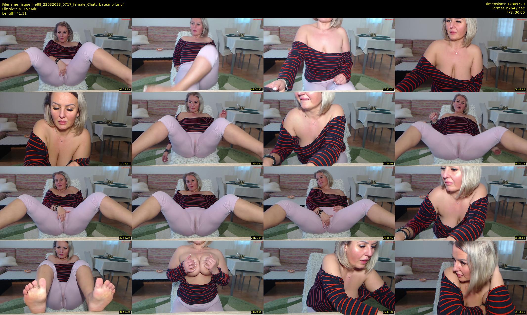 jaqueline88 — 42 minute Chaturbate female cam show recording, 720p, Mar 22, 2023