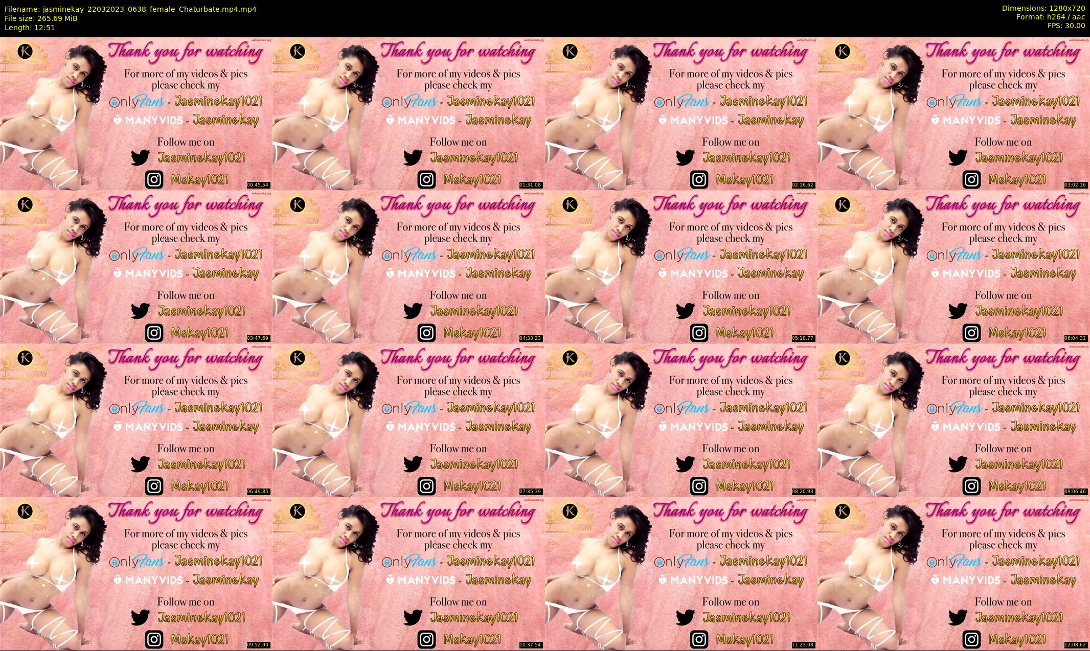 jasminekay — 13 minute Chaturbate female cam show recording, 720p, Mar 22, 2023