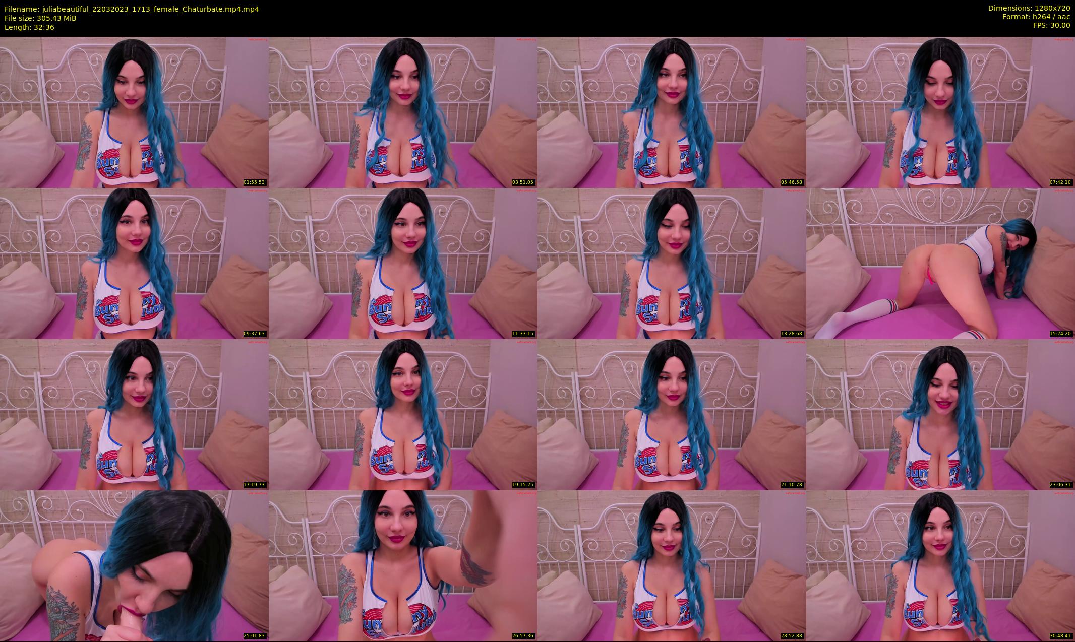 juliabeautiful — 33 minute Chaturbate female cam show recording, 720p, Mar 22, 2023
