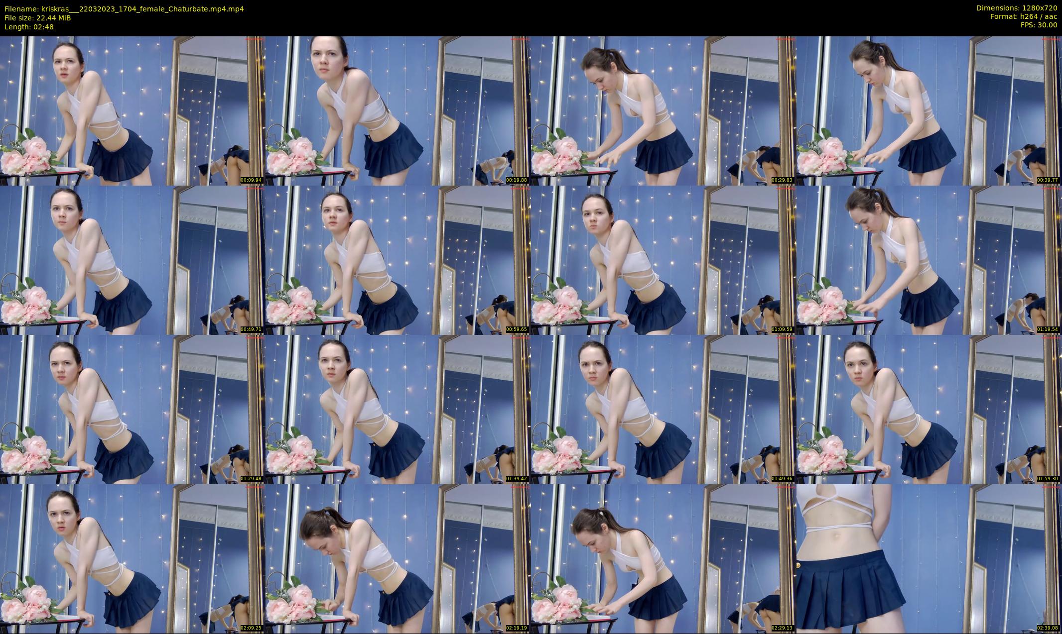 kriskras__ — 3 minute Chaturbate female cam show recording, 720p, Mar 22, 2023