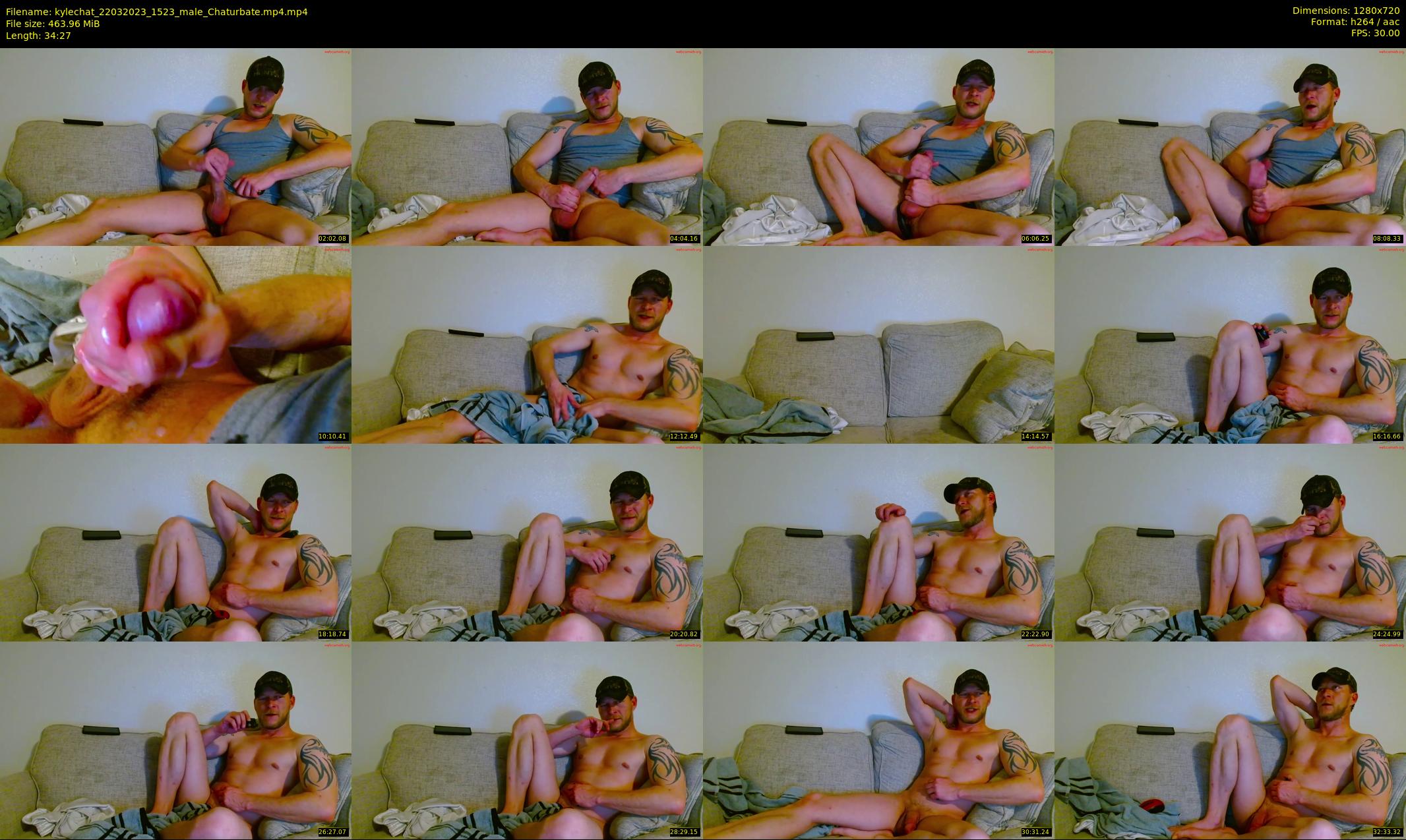kylechat — 35 minute Chaturbate male cam show recording, 720p, Mar 22, 2023