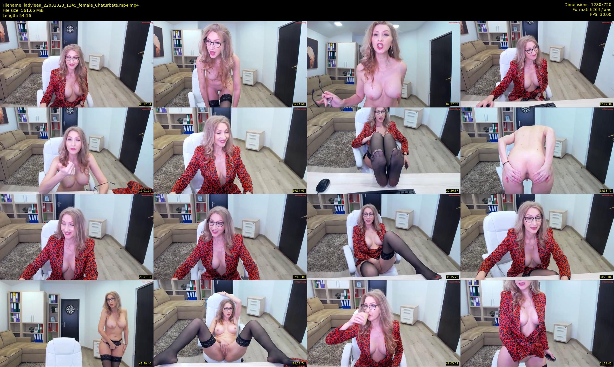 ladyleea — 55 minute Chaturbate female cam show recording, 720p, Mar 22, 2023
