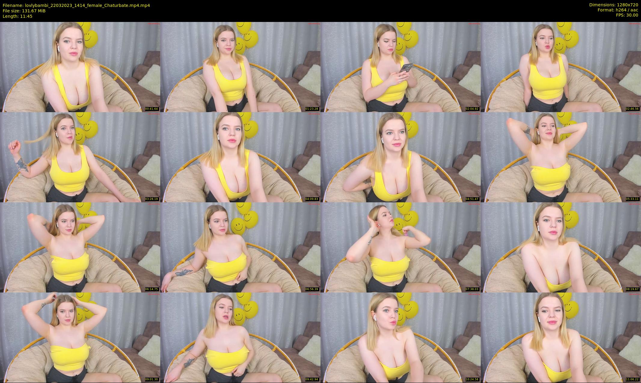 lovlybambi — 12 minute Chaturbate female cam show recording, 720p, Mar 22, 2023