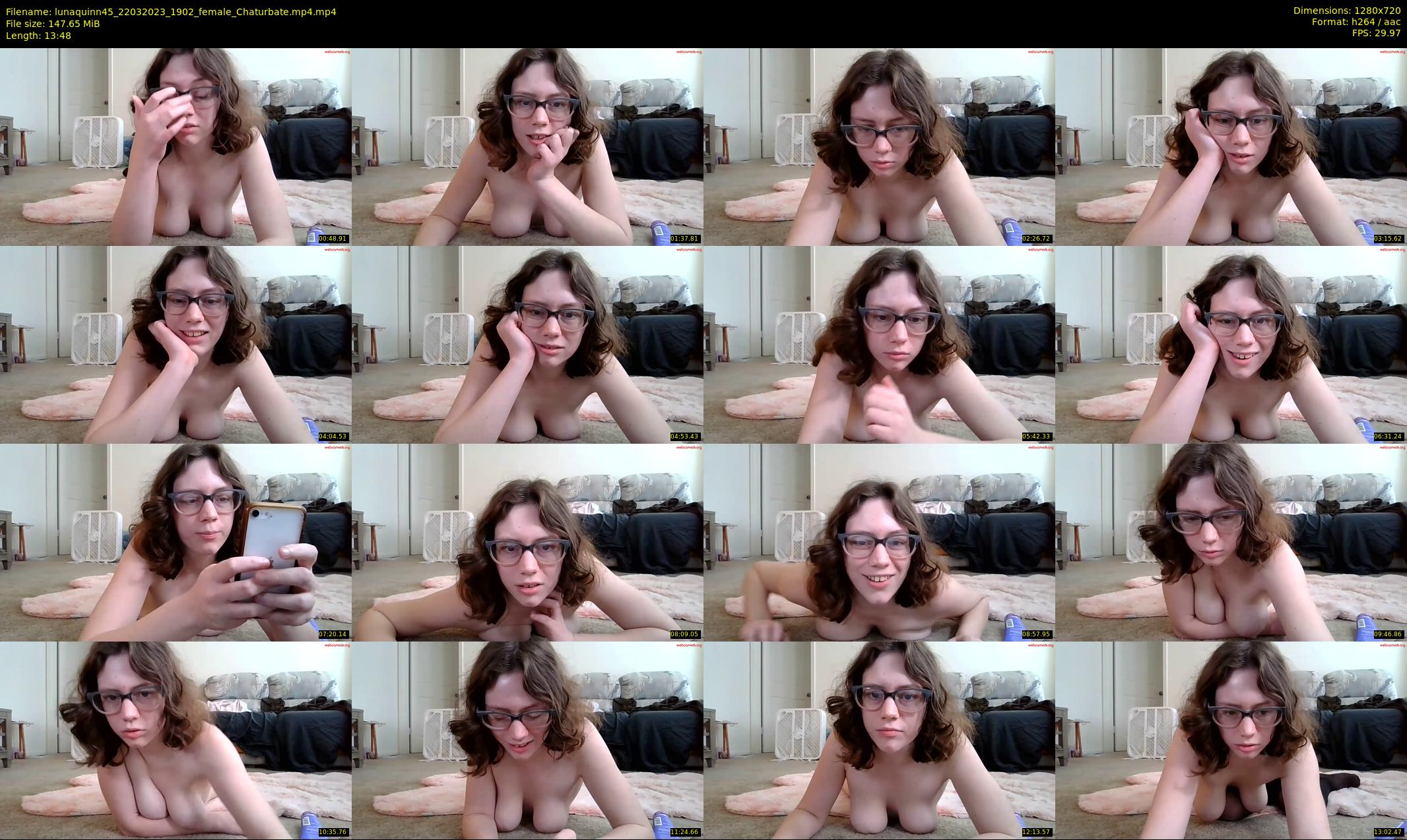 lunaquinn45 — 14 minute Chaturbate female cam show recording, 720p, Mar 22, 2023