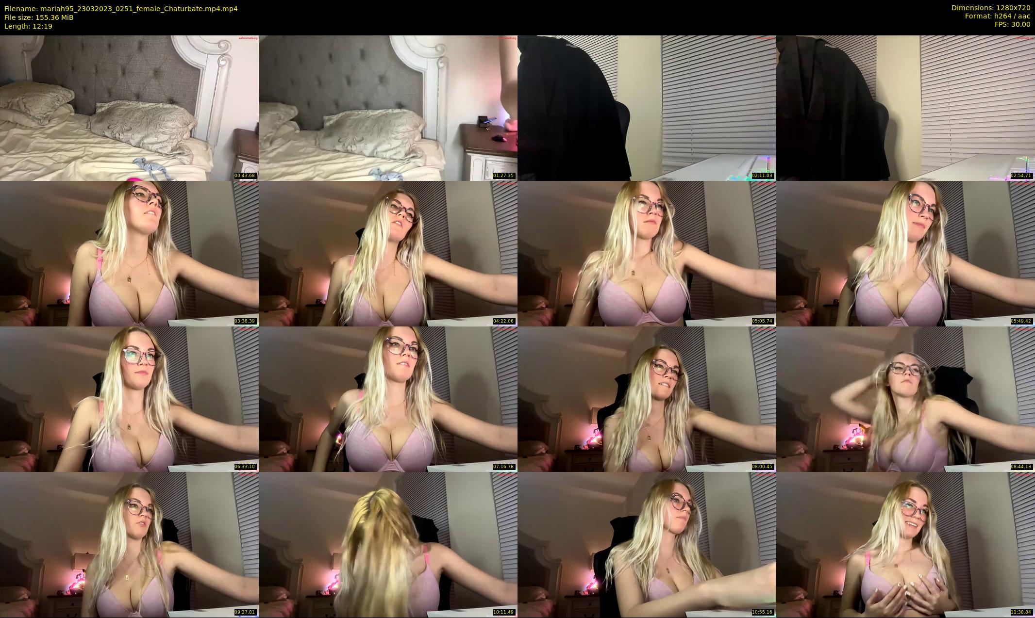 mariah95 — 13 minute Chaturbate female cam show recording, 720p, Mar 23, 2023