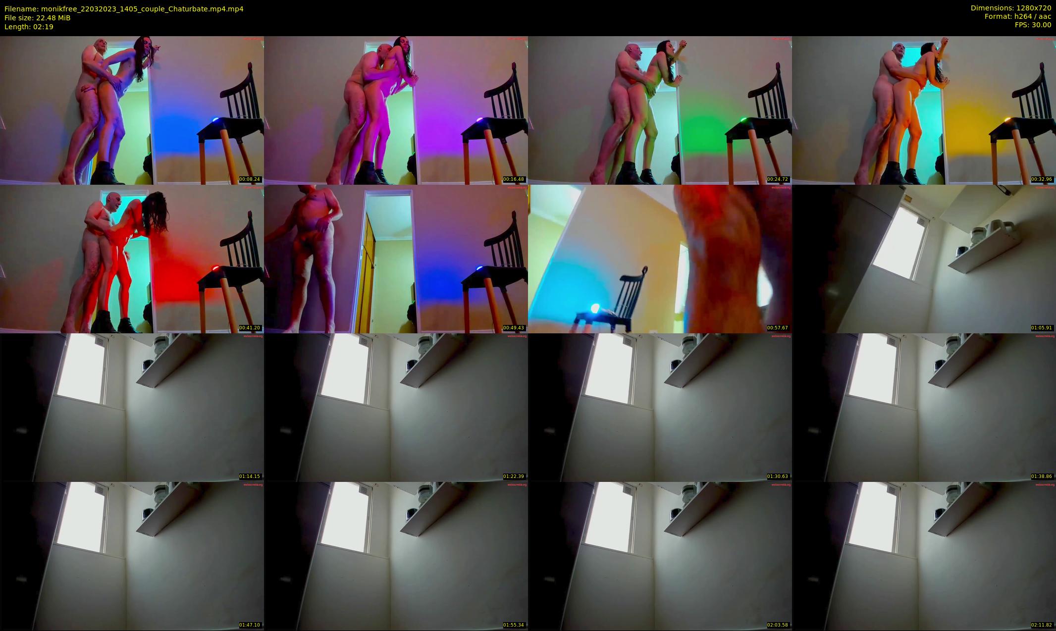 monikfree — 3 minute Chaturbate couple cam show recording, 720p, Mar 22, 2023