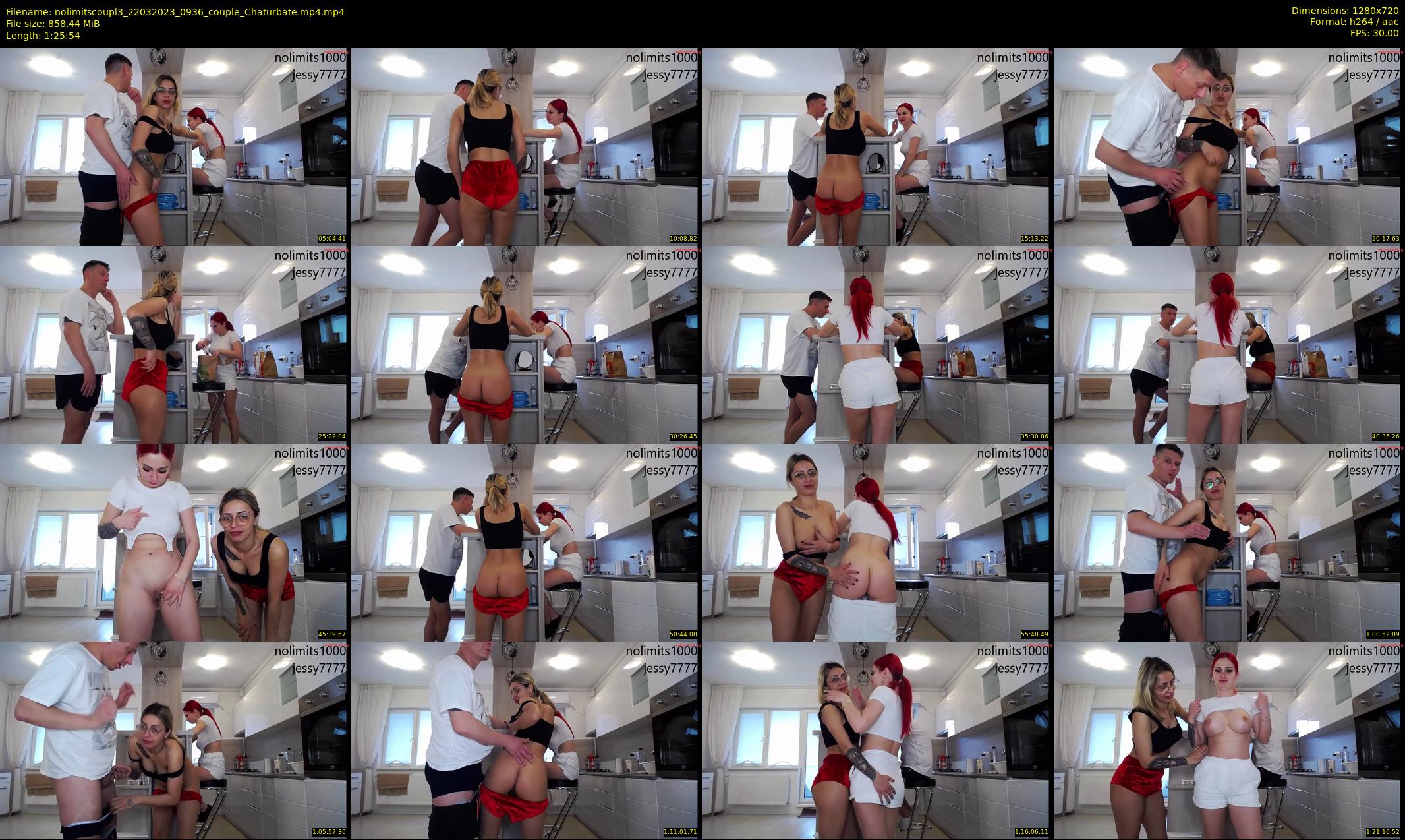 nolimitscoupl3 — 86 minute Chaturbate couple cam show recording, 720p, Mar 22, 2023